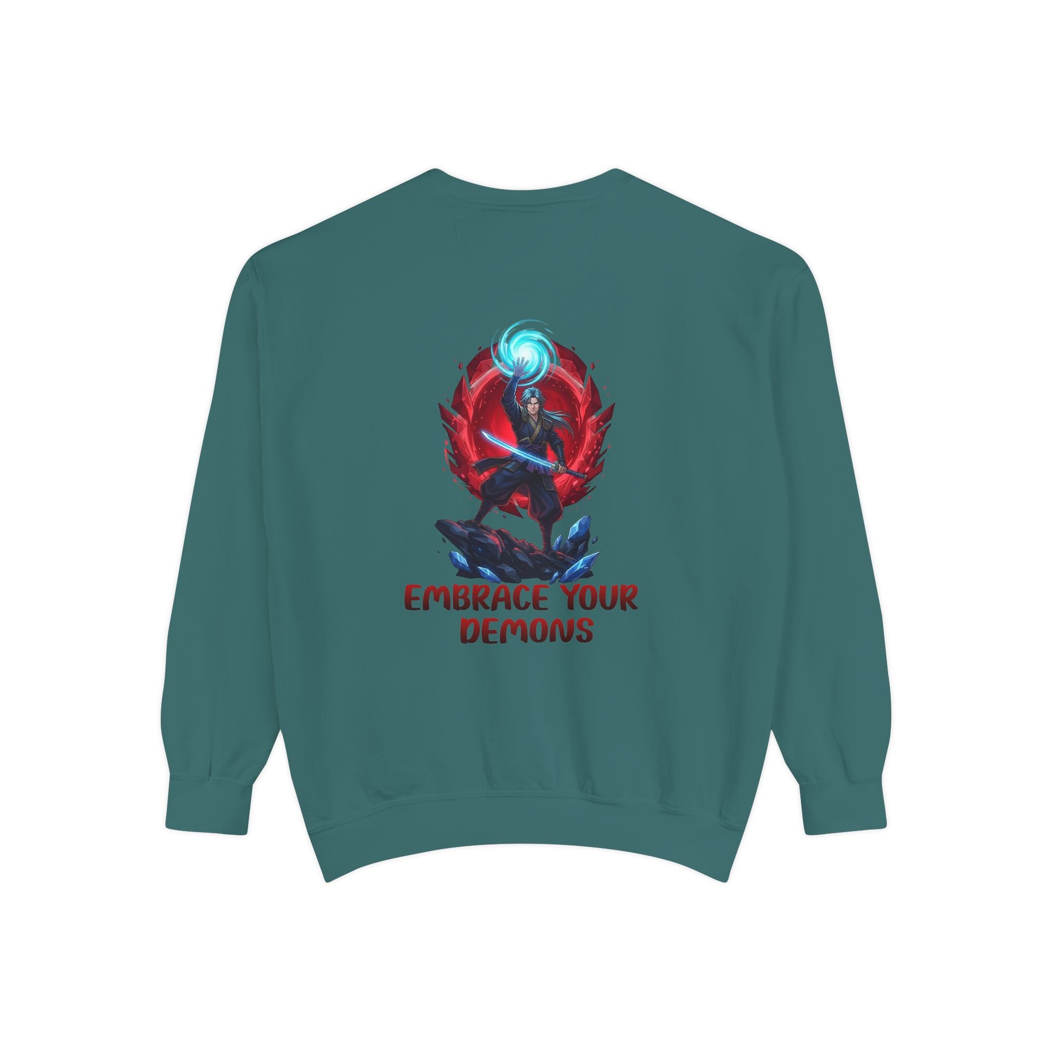 Embrace Your Demons Sweatshirt — Spiritual Fox Art Crewneck