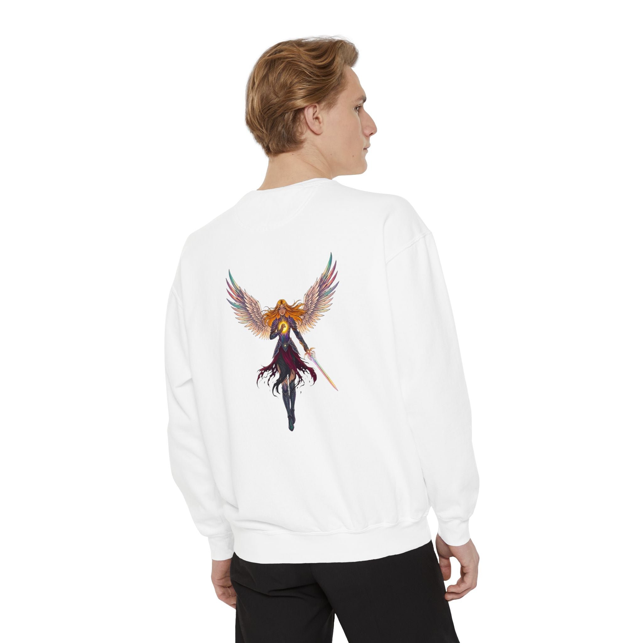 Embrace Your Demons Sweatshirt — Angel Warrior Graphic Crewneck