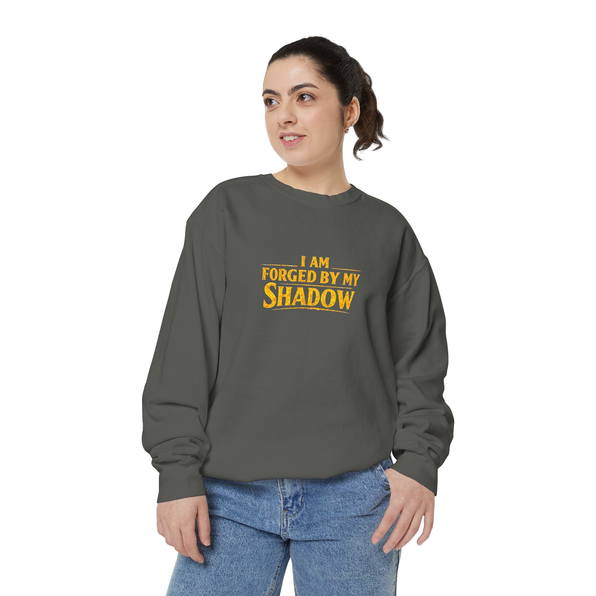 Forged by My Shadow Sweatshirt — Viking Warrior Graphic Crewneck