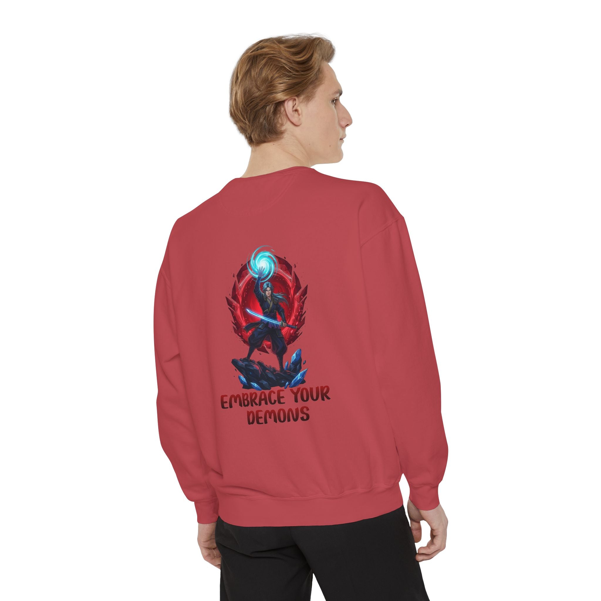 Embrace Your Demons Sweatshirt — Spiritual Fox Art Crewneck