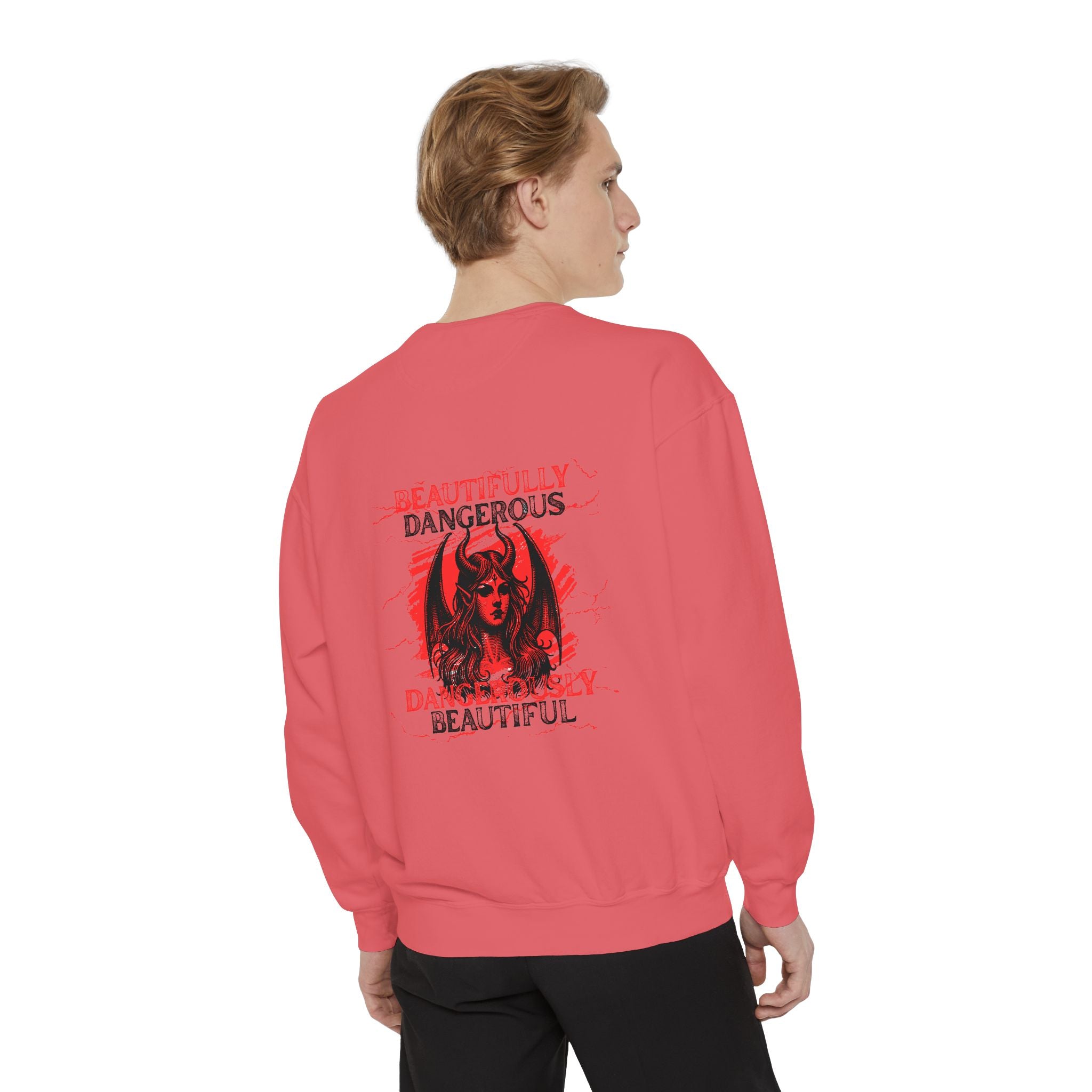 Beautifully Dengerous Unisex Garment-Dyed Sweatshirt
