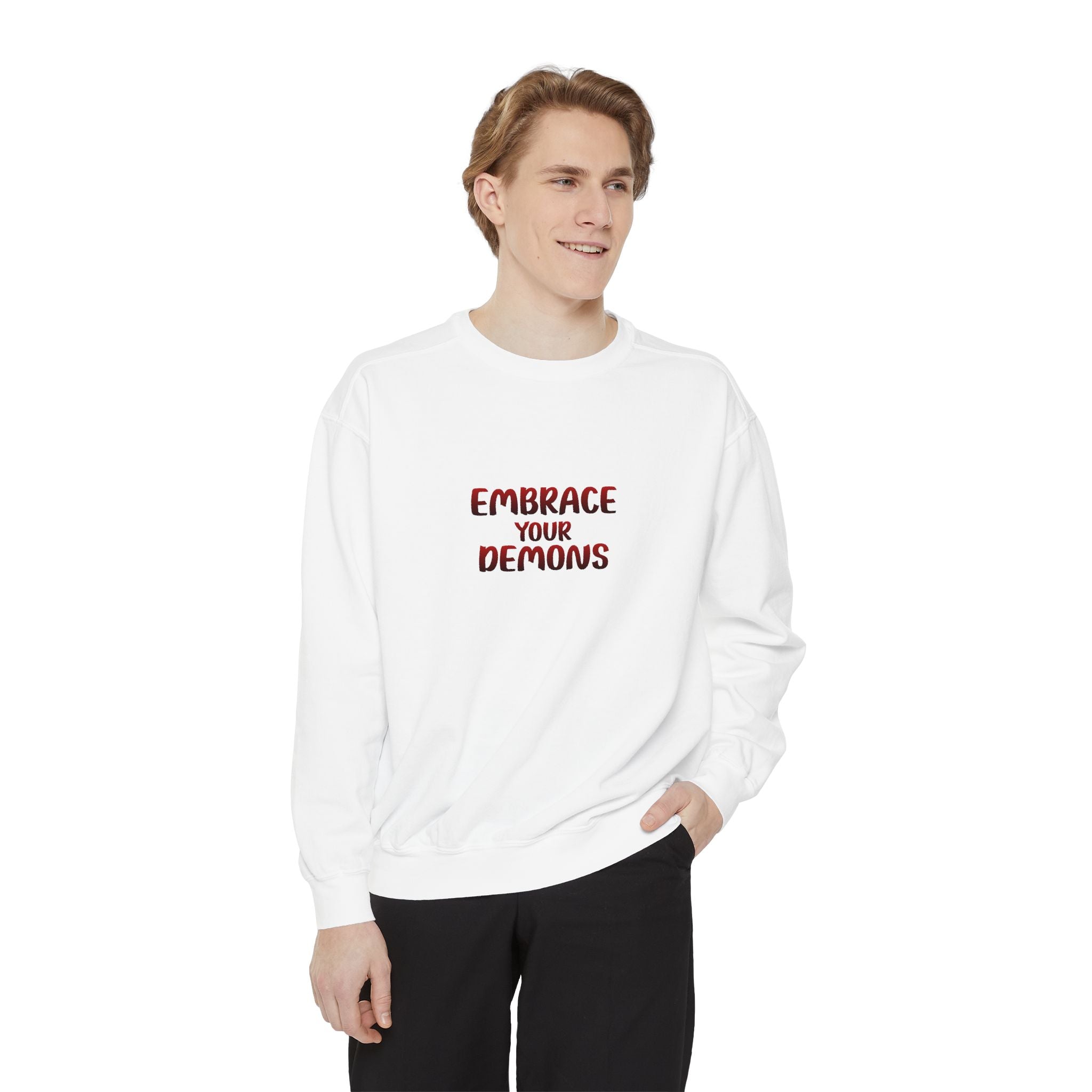 Embrace Your Demons Sweatshirt — Beautifully Dangerous Graphic Crewneck