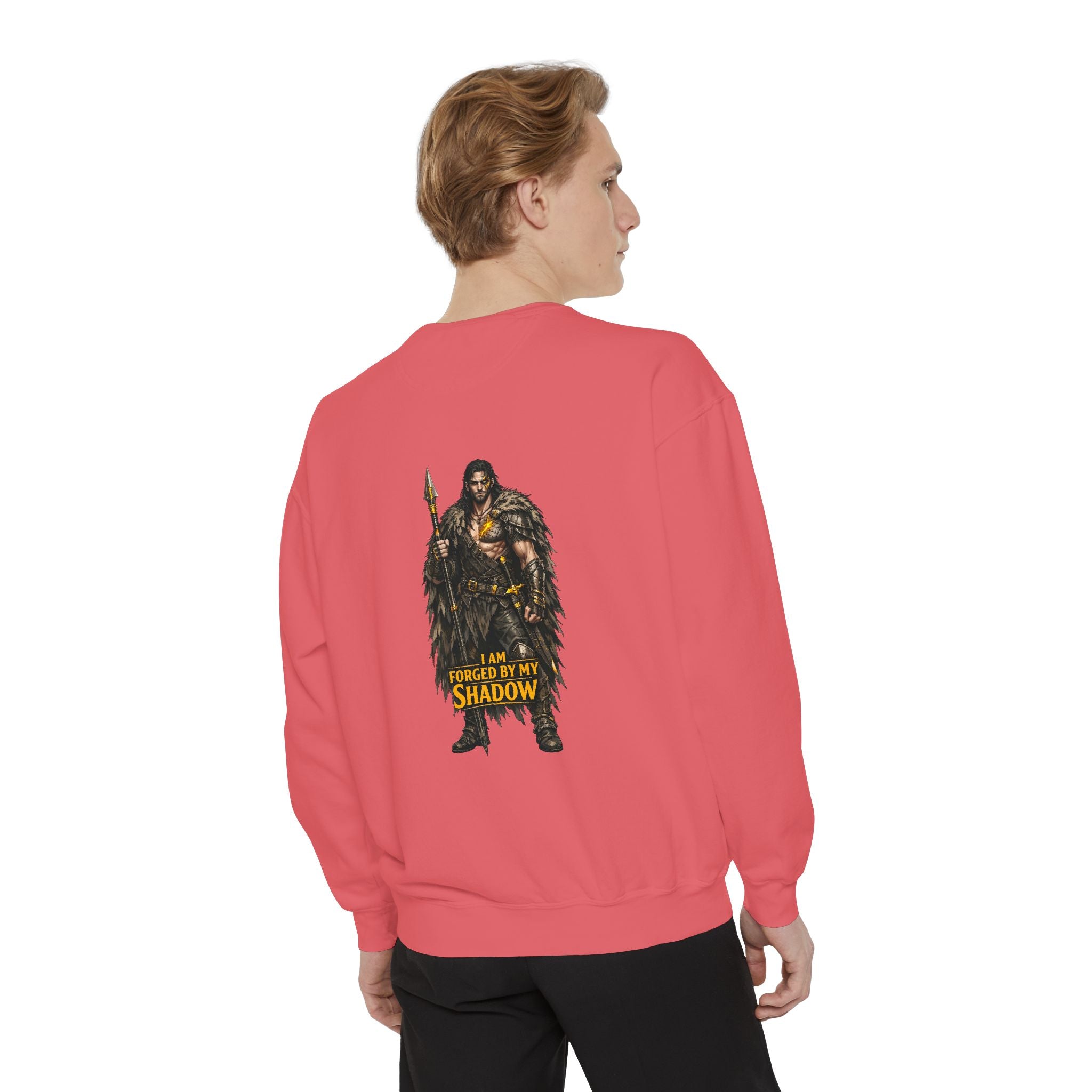 Forged by My Shadow Sweatshirt — Viking Warrior Graphic Crewneck
