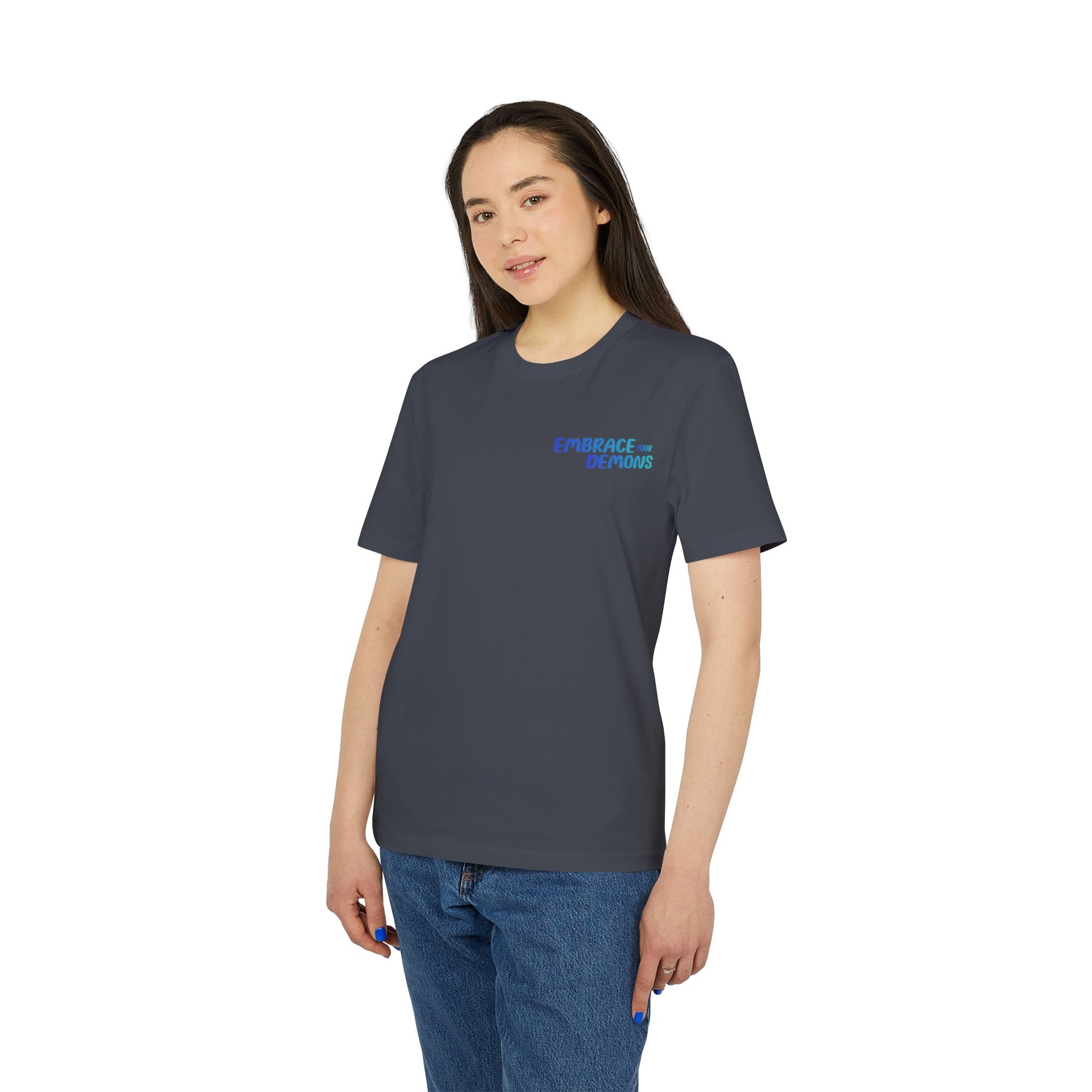 Samurai Shadow Tee — "Embrace the Demons" Graphic T-Shirt
