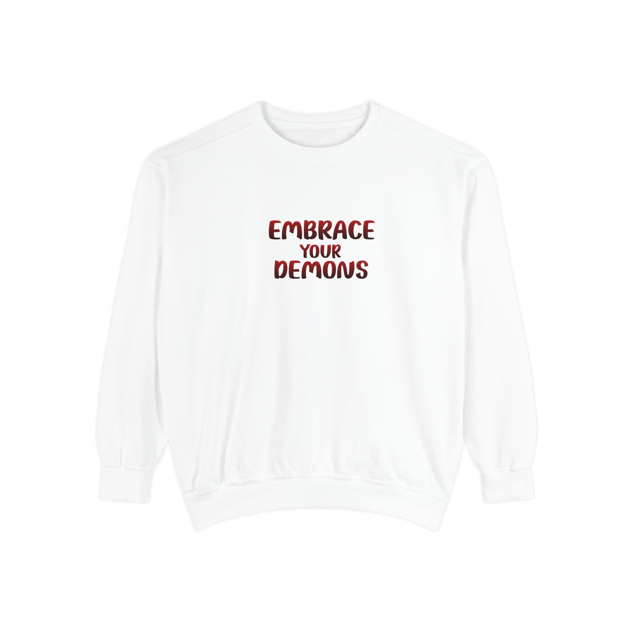 Embrace Your Demons Sweatshirt — Viking Warrior Graphic Crewneck