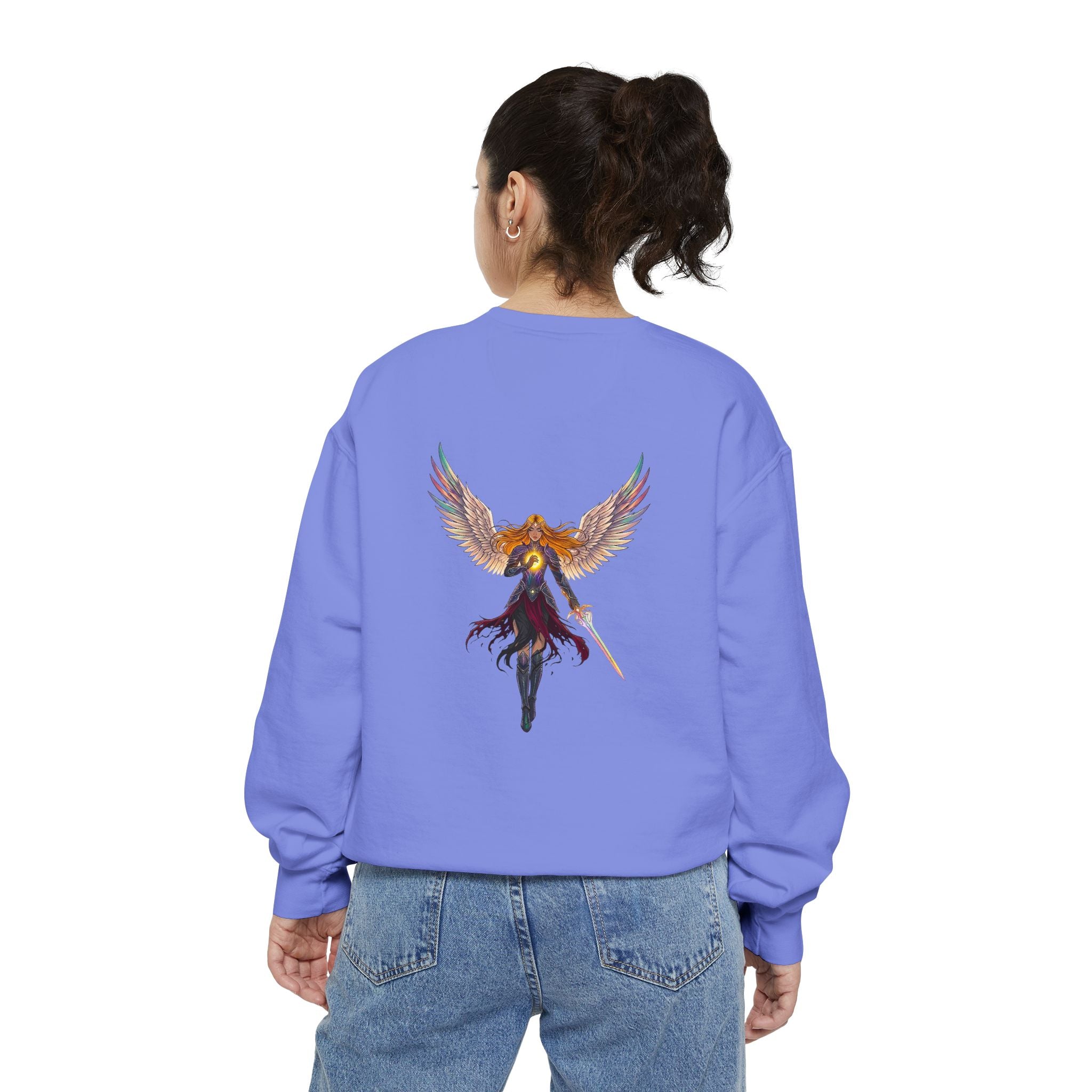 Embrace Your Demons Sweatshirt — Angel Warrior Graphic Crewneck
