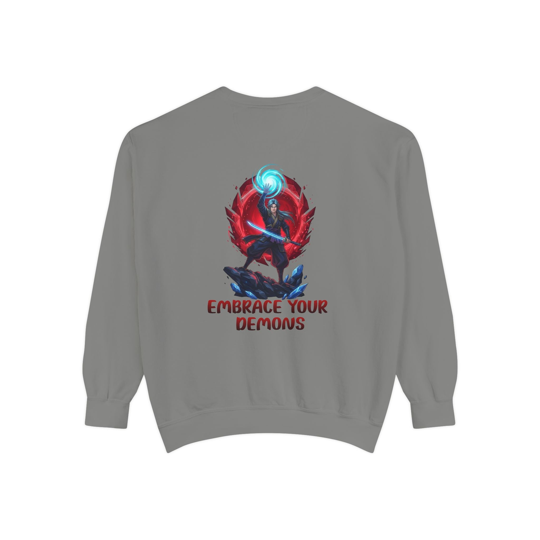 Embrace Your Demons Sweatshirt — Spiritual Fox Art Crewneck