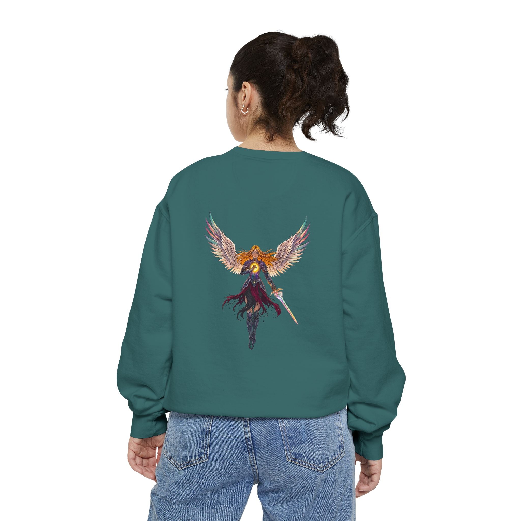 Embrace Your Demons Sweatshirt — Angel Warrior Graphic Crewneck