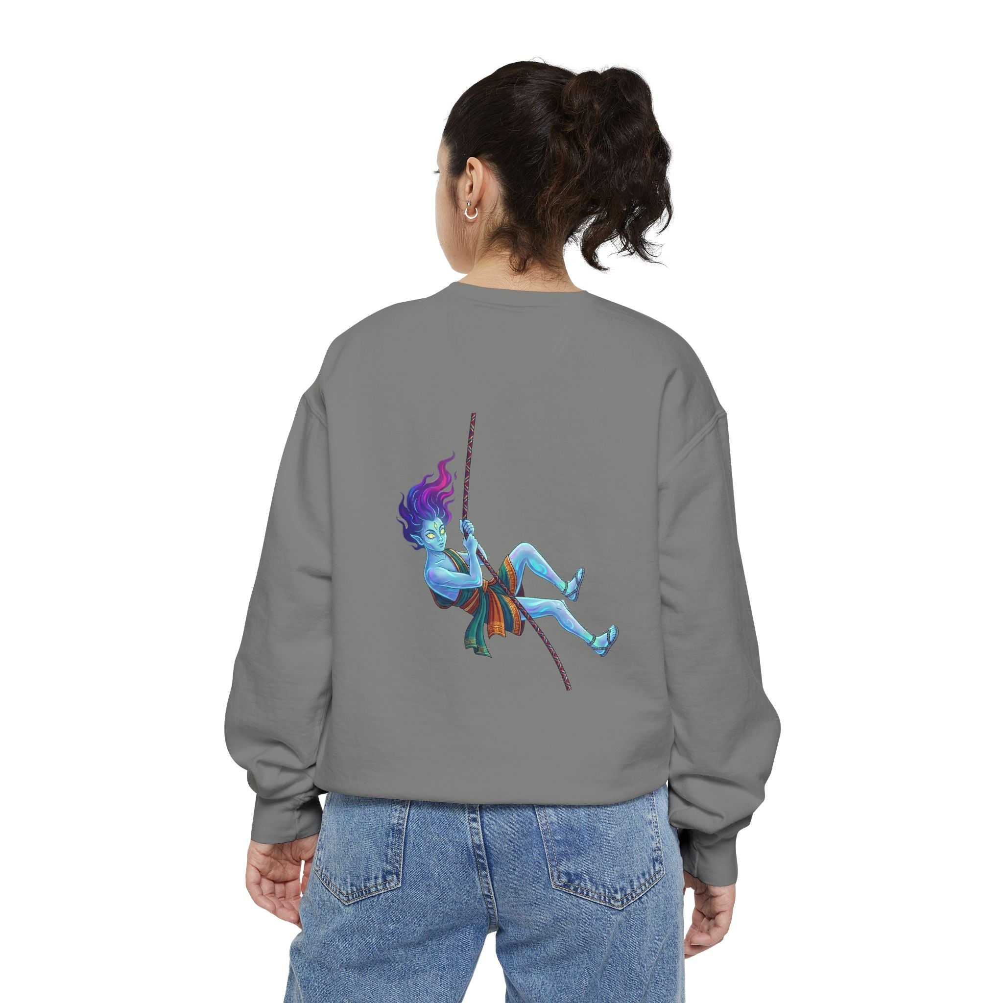 Sweatshirt — "Embrace Your Demons" Demon Climber Graphic Sweatshirt
