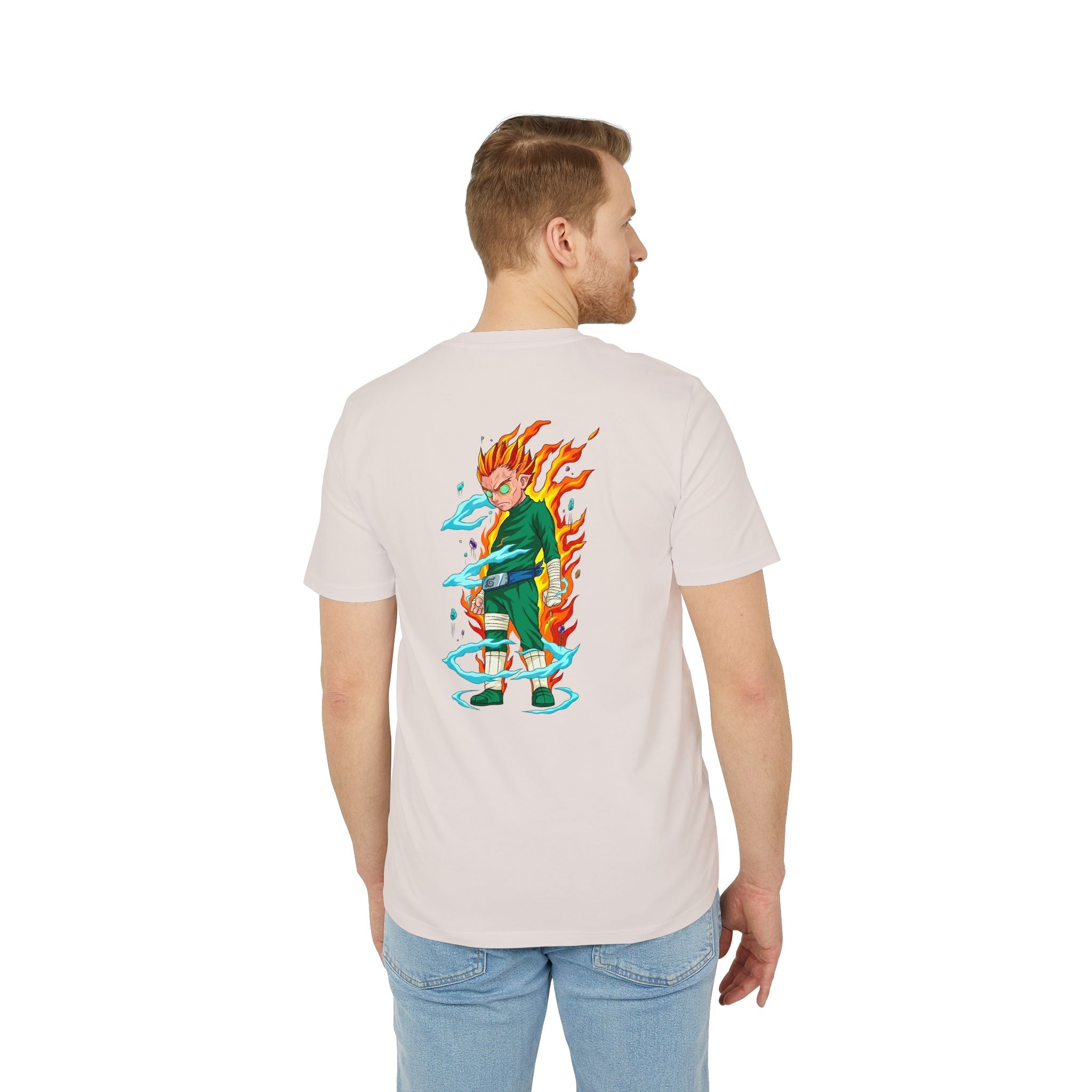 Anime Flame Warrior Graphic T-Shirt
