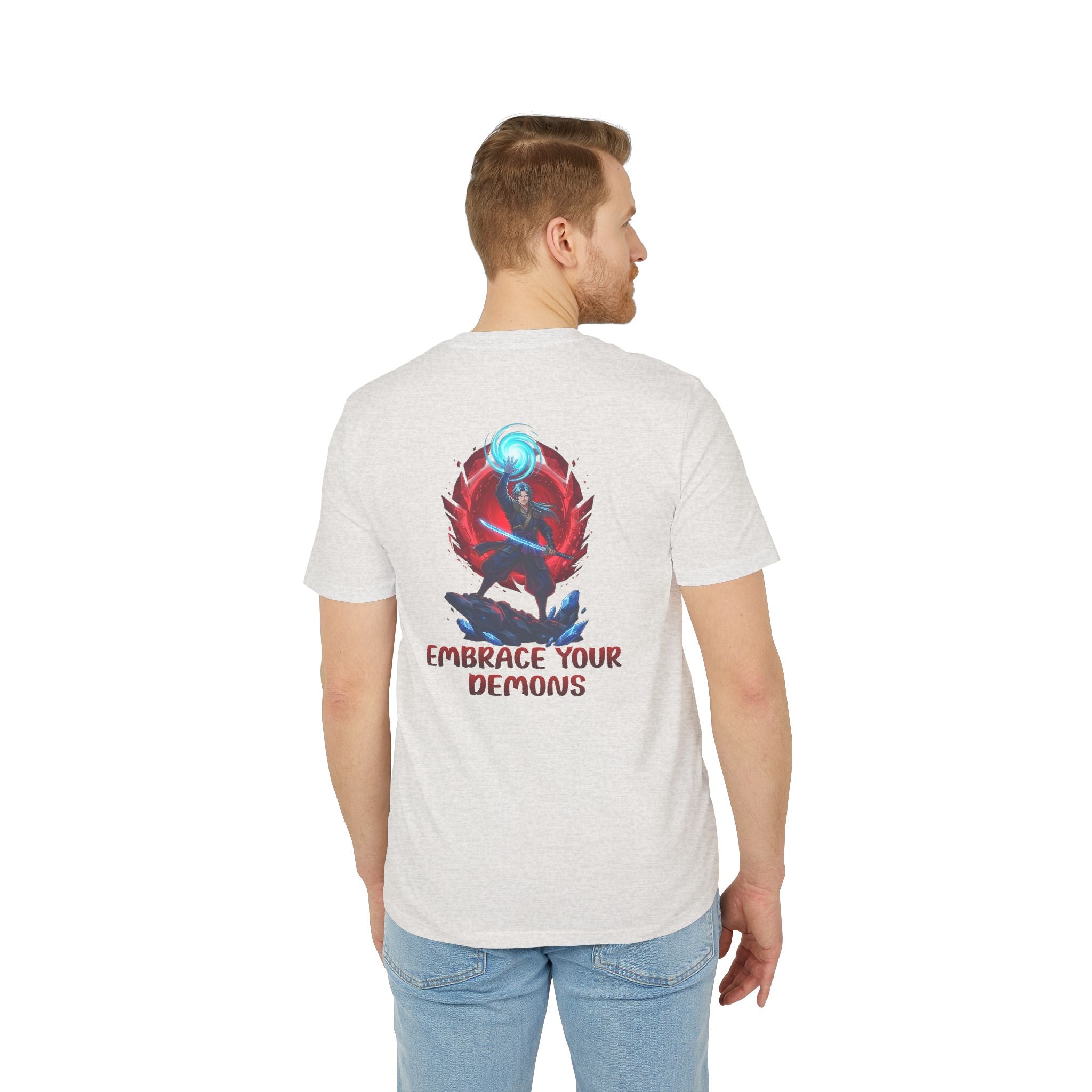 Embrace Your Demons T-Shirt — Gothic Demon Rider Graphic Tee