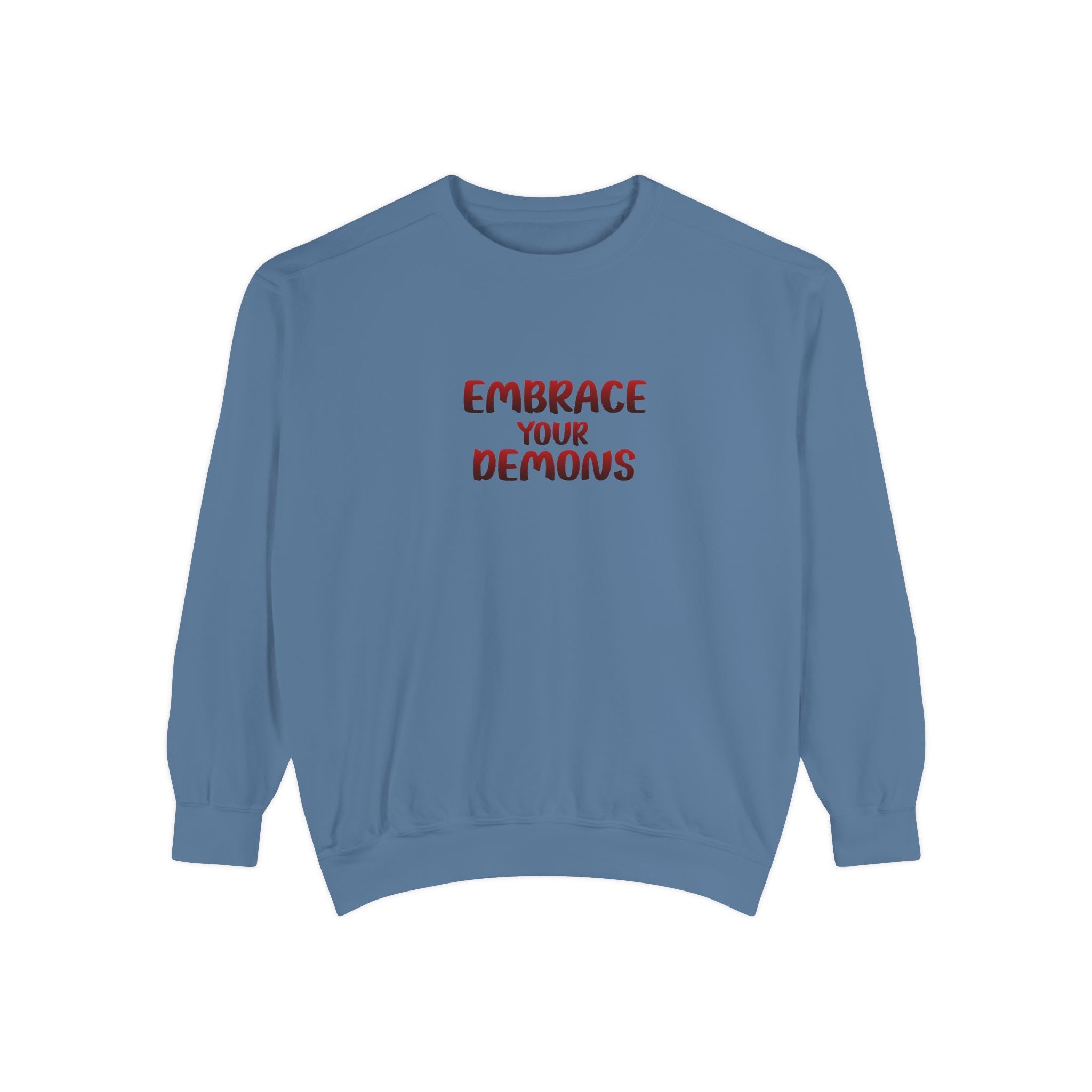 Embrace Your Demons Sweatshirt — Viking Warrior Graphic Crewneck