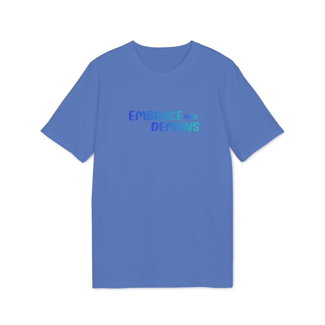 Embrace Your Demons T-Shirt — Cute Blue Fox 'Cold Heart, Warm Soul' Graphic Tee