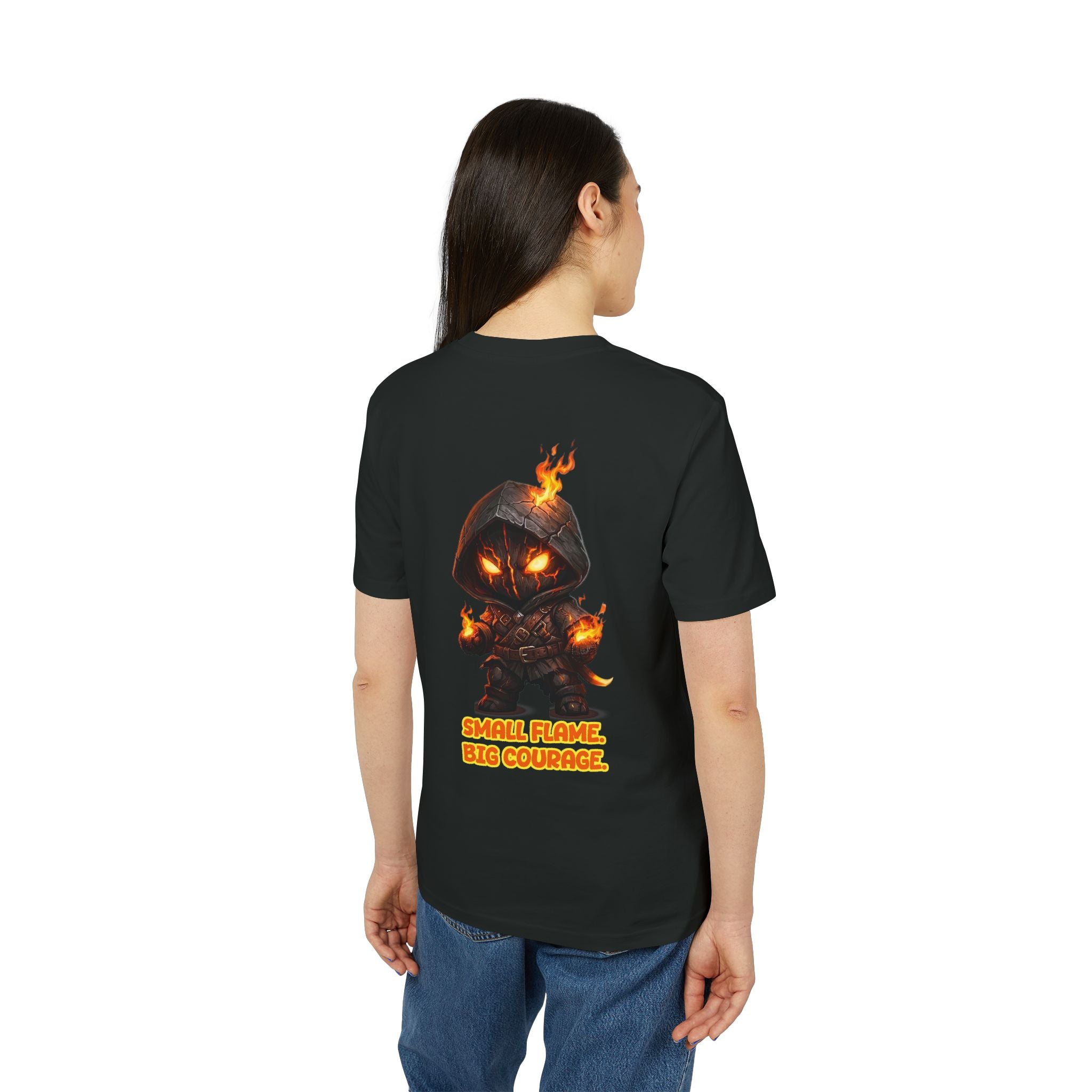Embrace Your Demons T-Shirt — Small Flame Big Courage Graphic Tee