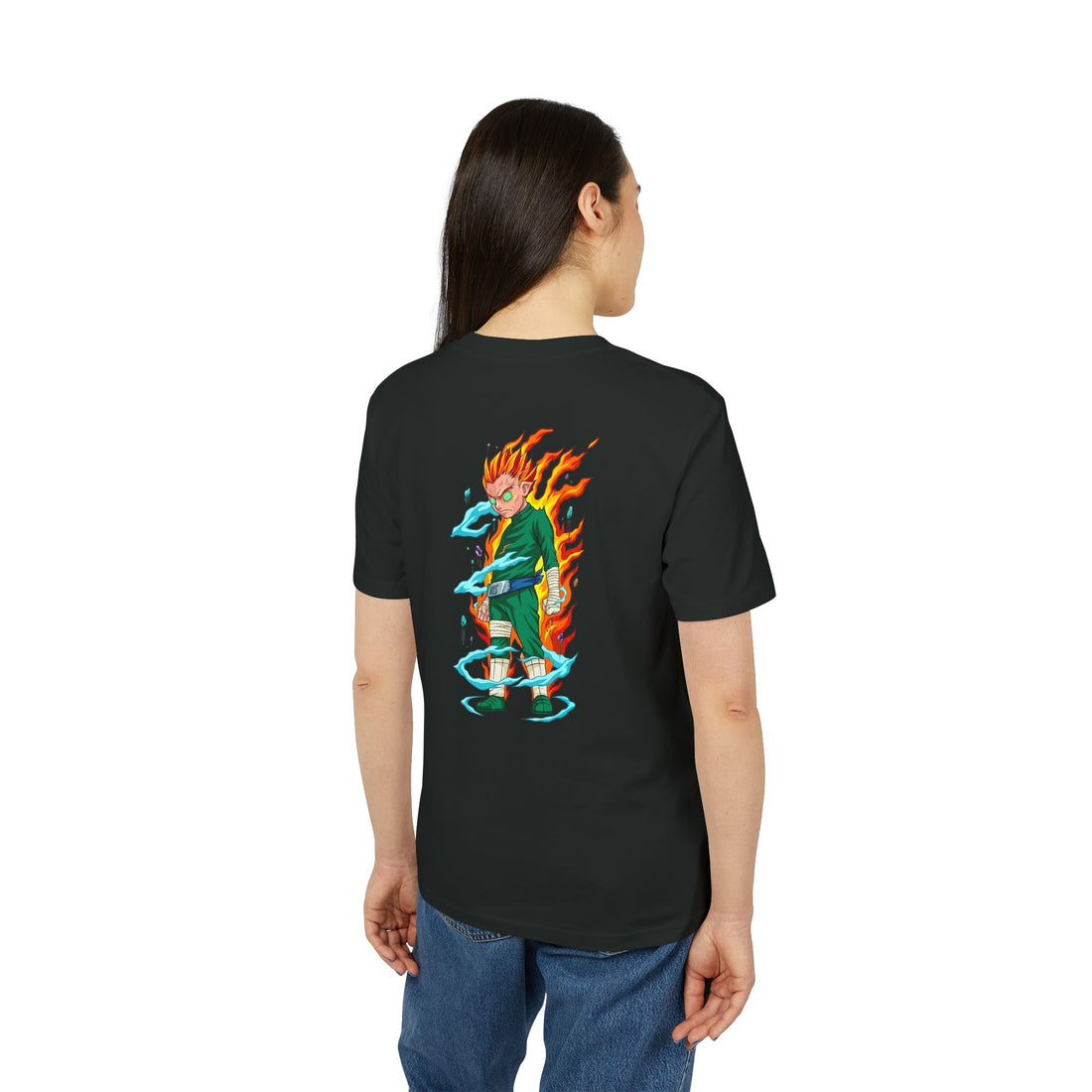 Anime Flame Warrior Graphic T-Shirt