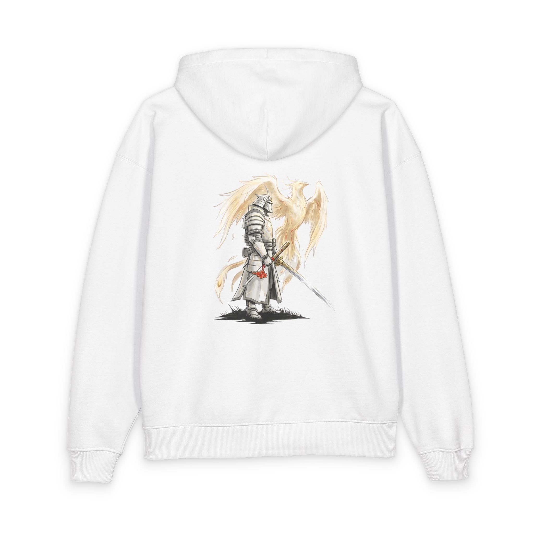 Angel Knight Hoodie — “I Am Forged by My Shadow” Graphic Pullover