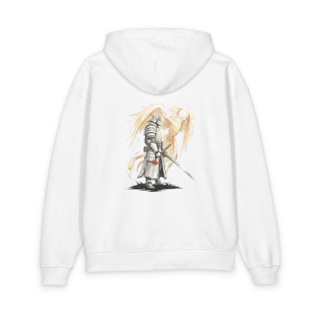 Angel Knight Hoodie — “I Am Forged by My Shadow” Graphic Pullover