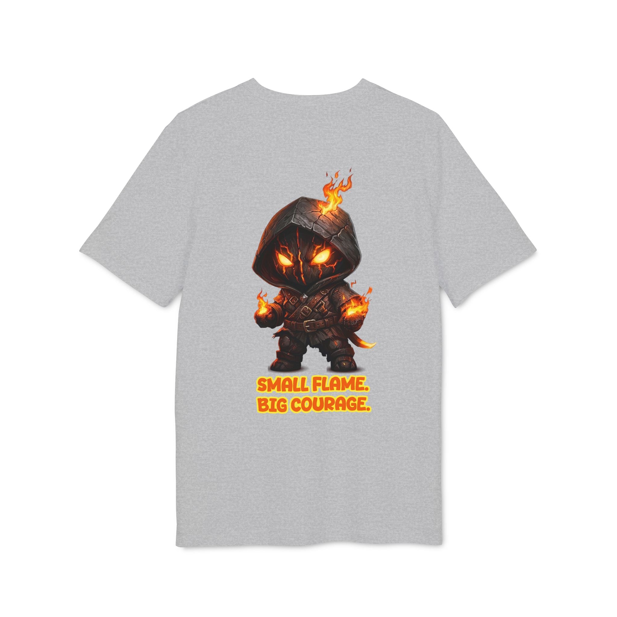 Embrace Your Demons T-Shirt — Small Flame Big Courage Graphic Tee