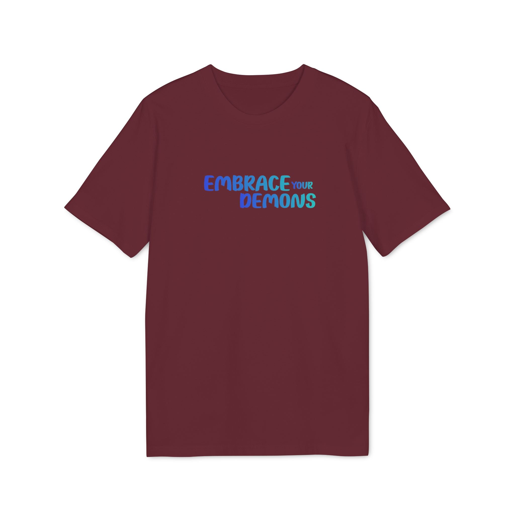 Embrace Your Demons T-Shirt — Cute Blue Fox 'Cold Heart, Warm Soul' Graphic Tee