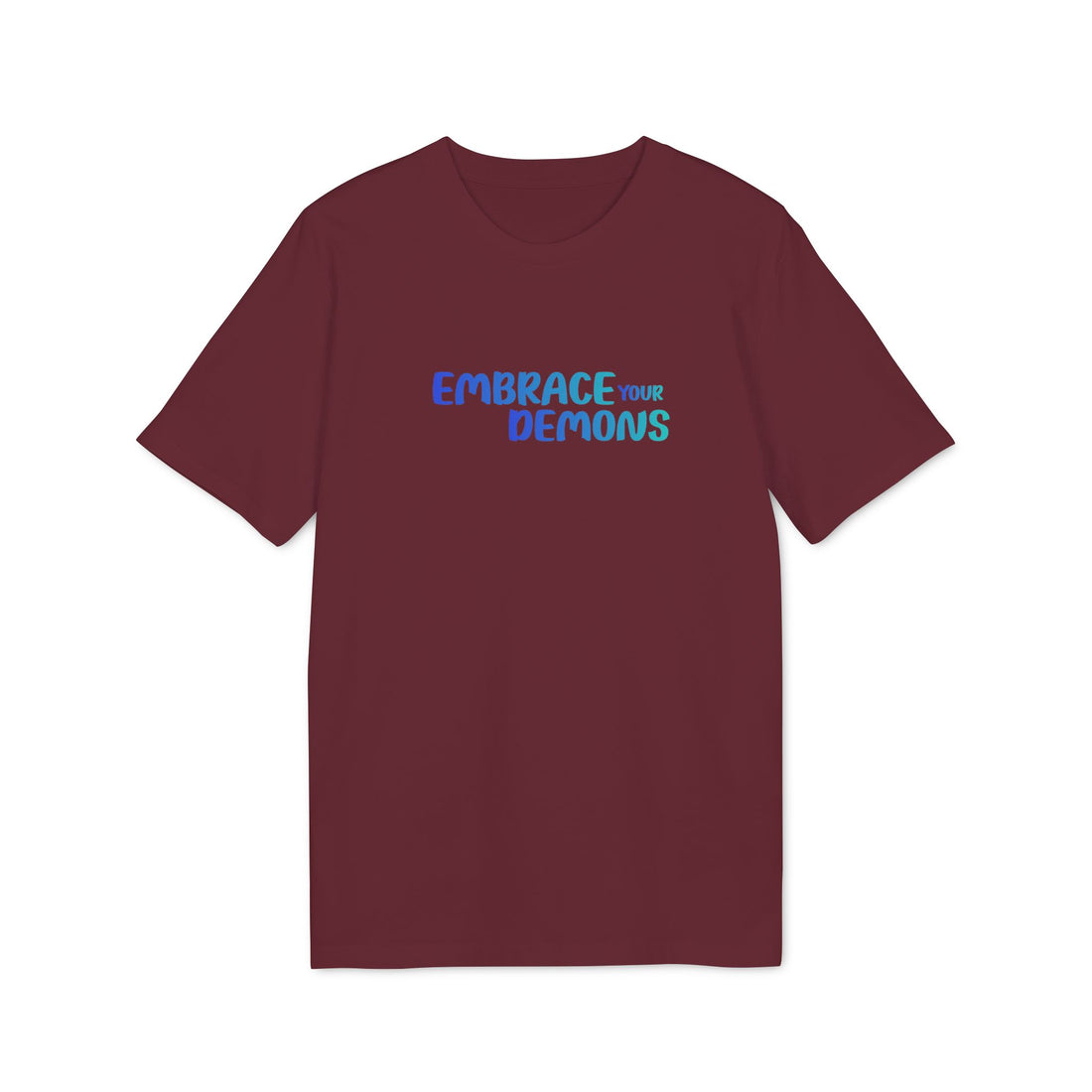 Embrace Your Demons T-Shirt — Cute Blue Fox 'Cold Heart, Warm Soul' Graphic Tee
