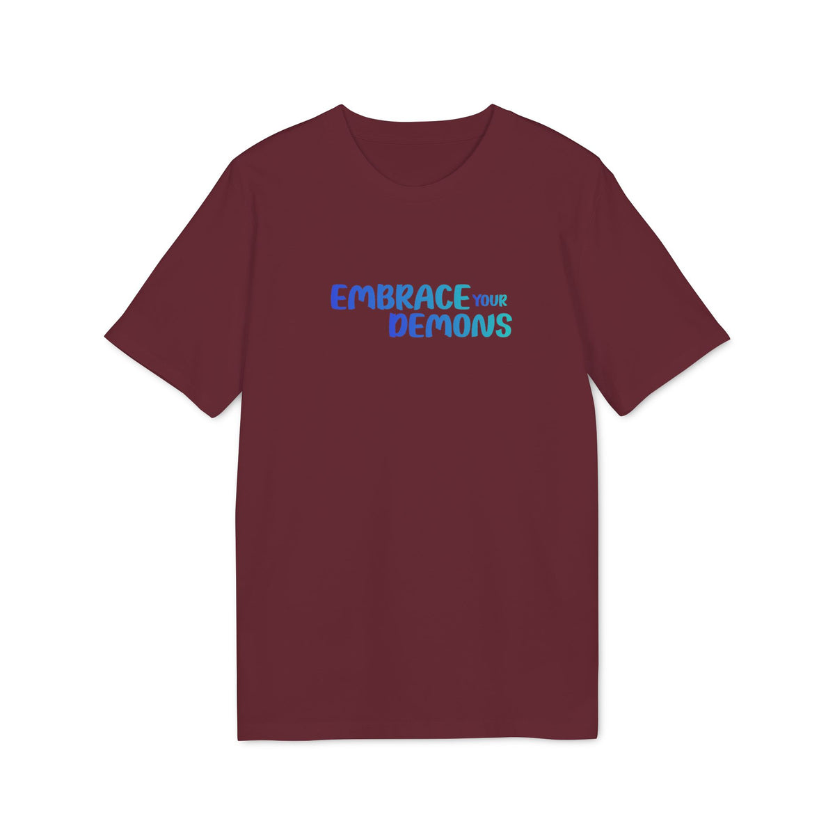 Embrace Your Demons T-Shirt — Cute Blue Fox 'Cold Heart, Warm Soul' Graphic Tee