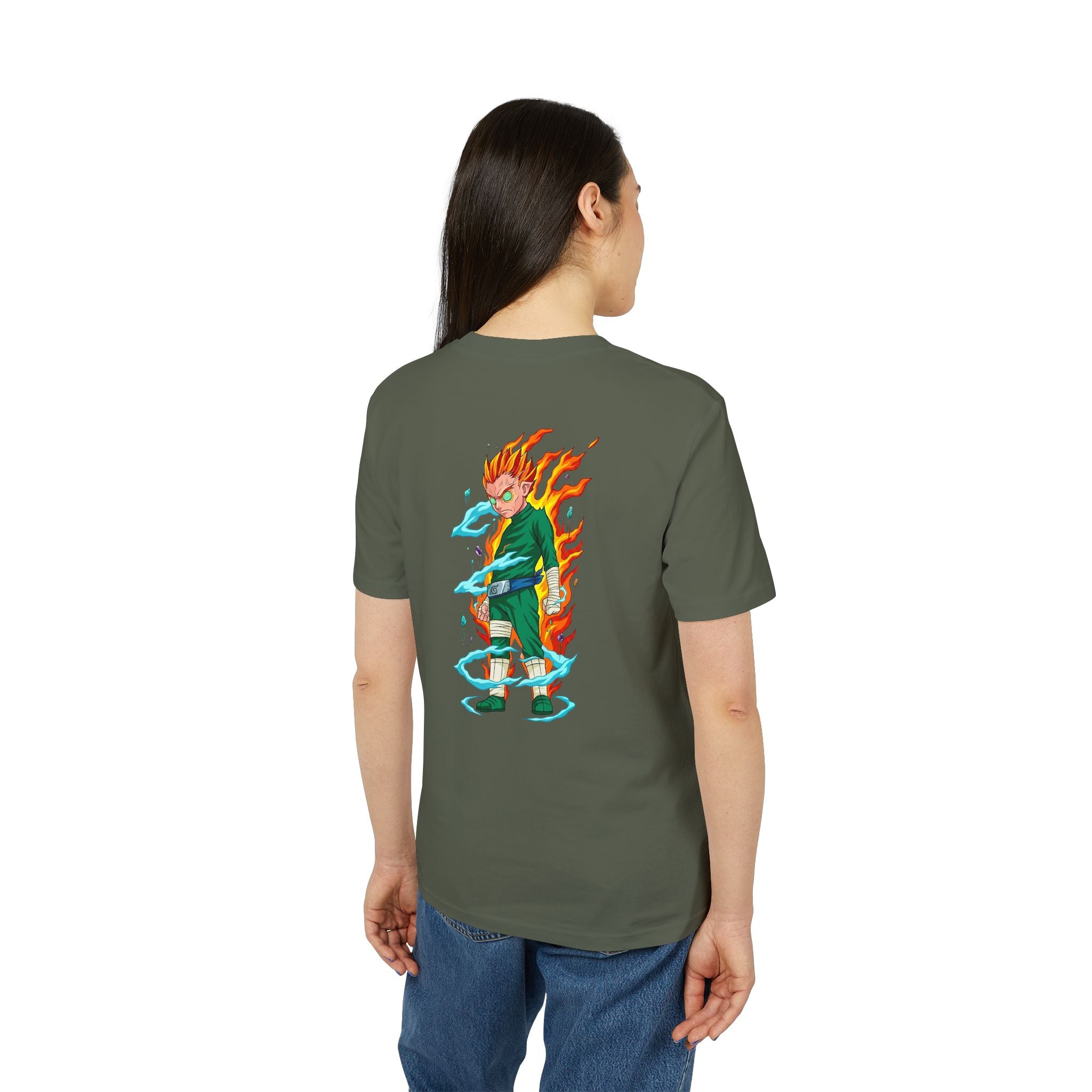 Anime Flame Warrior Graphic T-Shirt