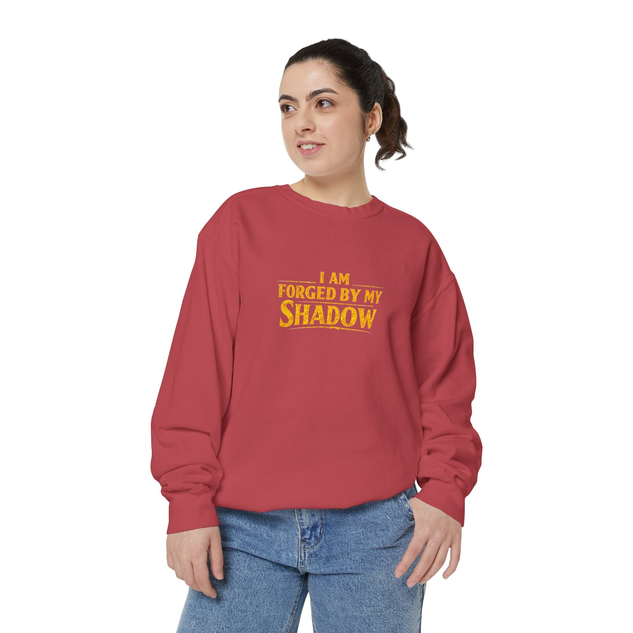 Forged by My Shadow Sweatshirt — Viking Warrior Graphic Crewneck