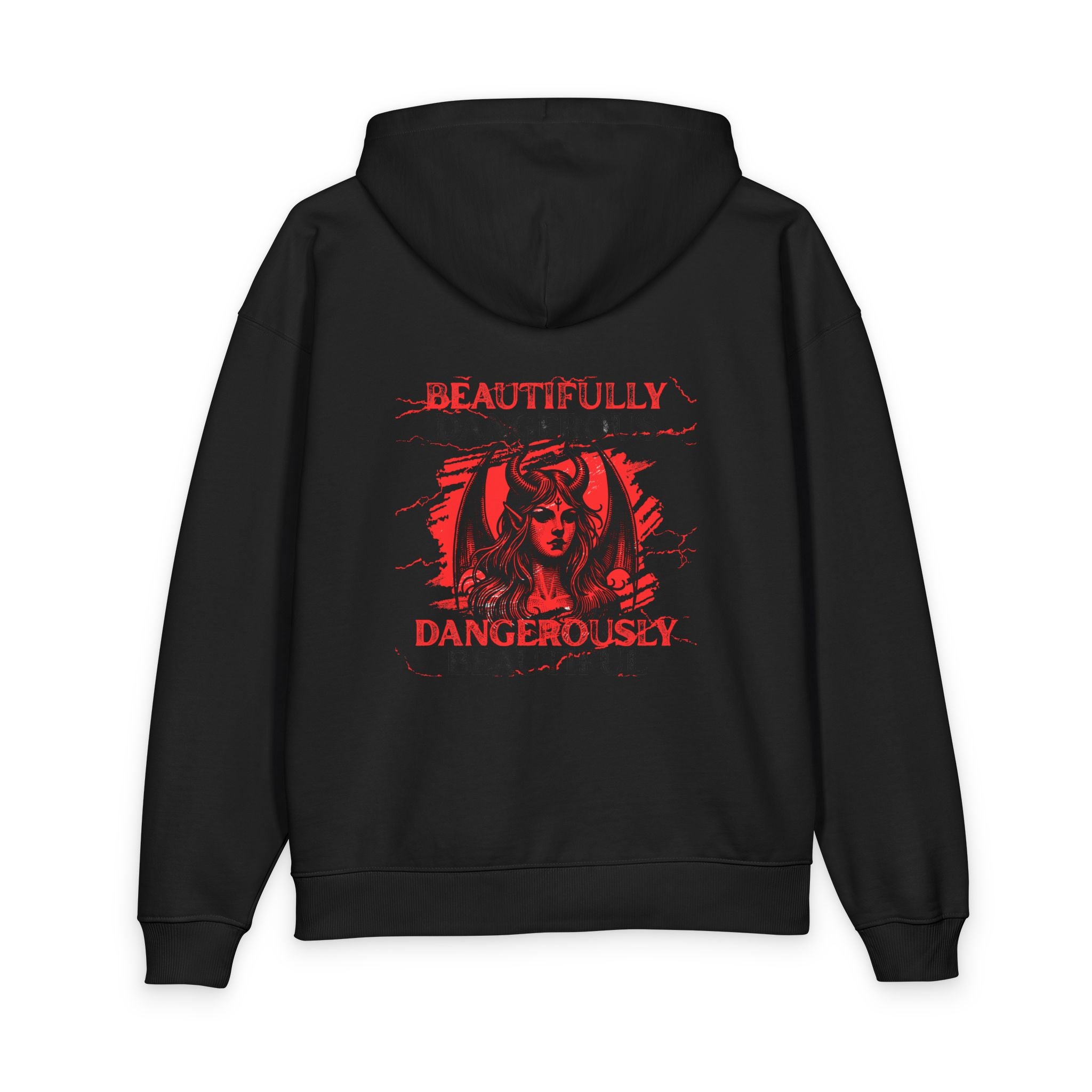 Embrace Your Demons Hoodie — 'Beautifully Dangerous' Graphic Organic Hoodie