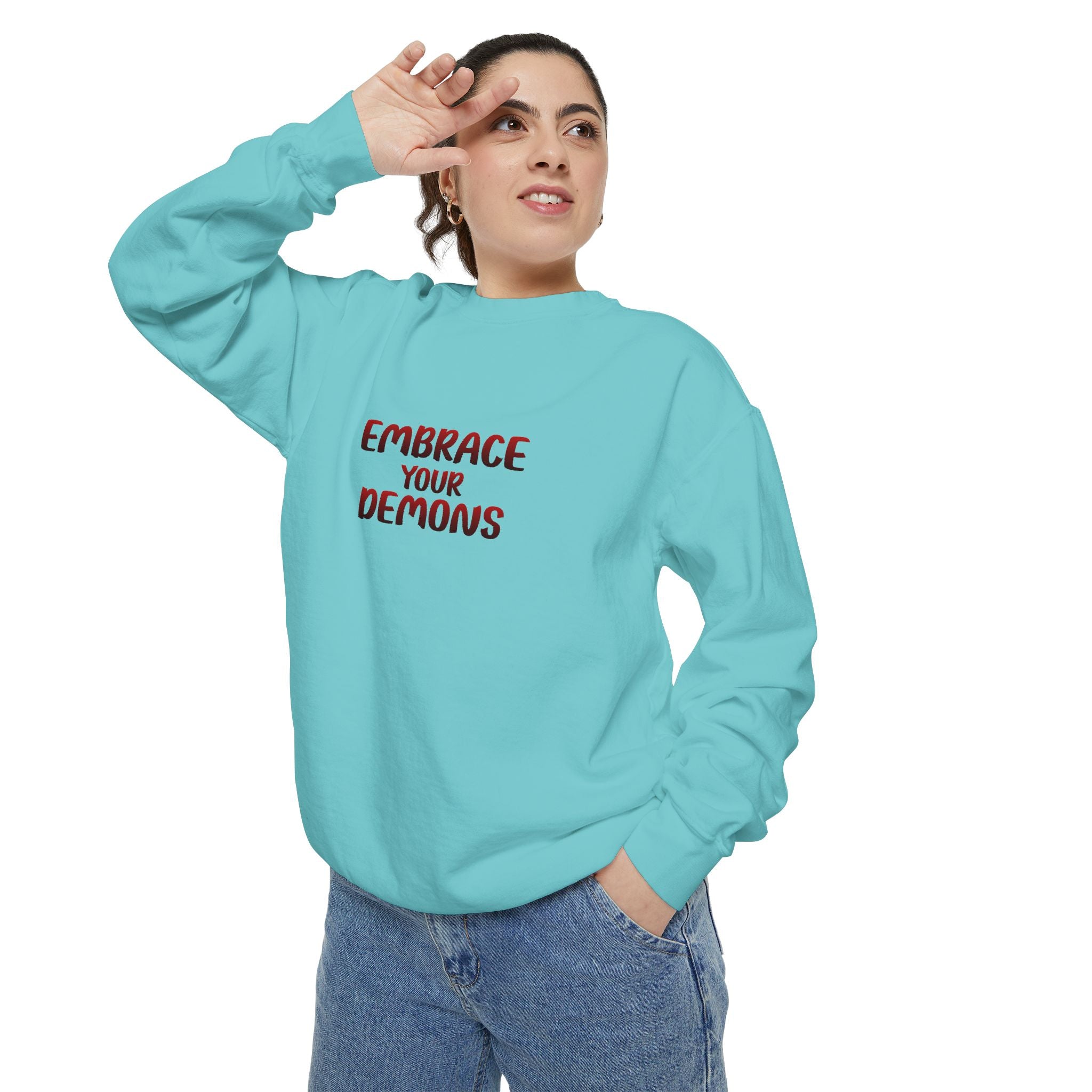 Embrace Your Demons Sweatshirt — Beautifully Dangerous Graphic Crewneck