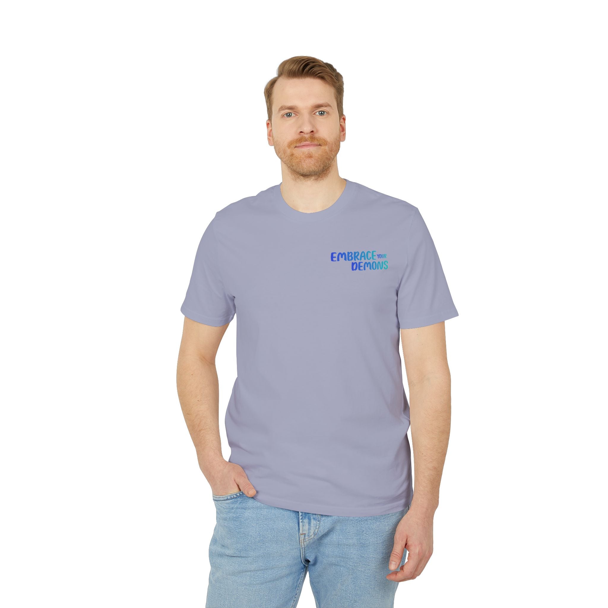 Samurai Shadow Tee — "Embrace the Demons" Graphic T-Shirt