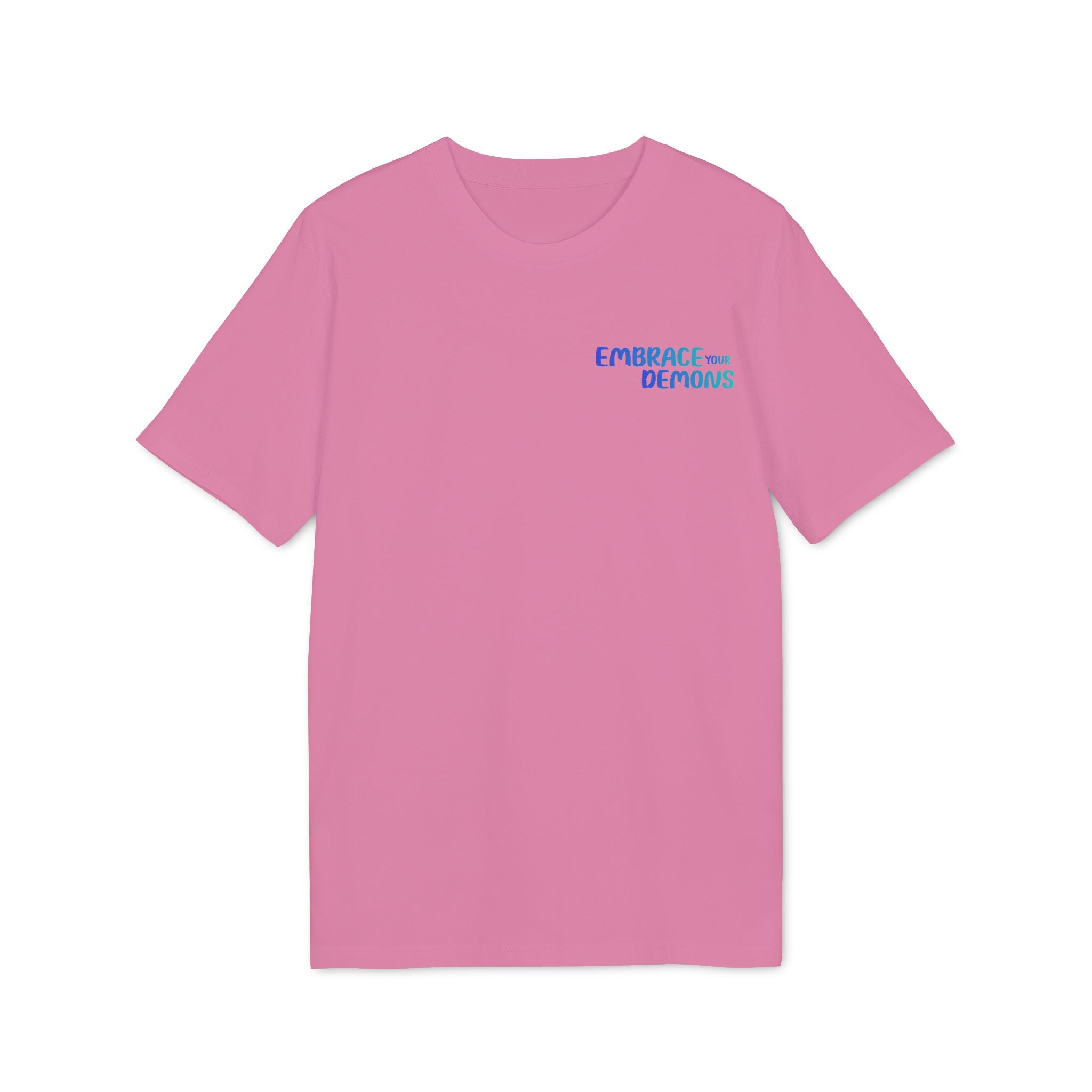 T-Shirt — Embrace the Demons Graphic Tee (Blue Rope Swing Illustration)