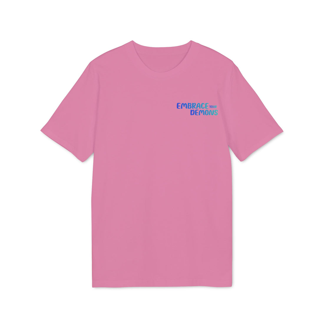 T-Shirt — Embrace the Demons Graphic Tee (Blue Rope Swing Illustration)