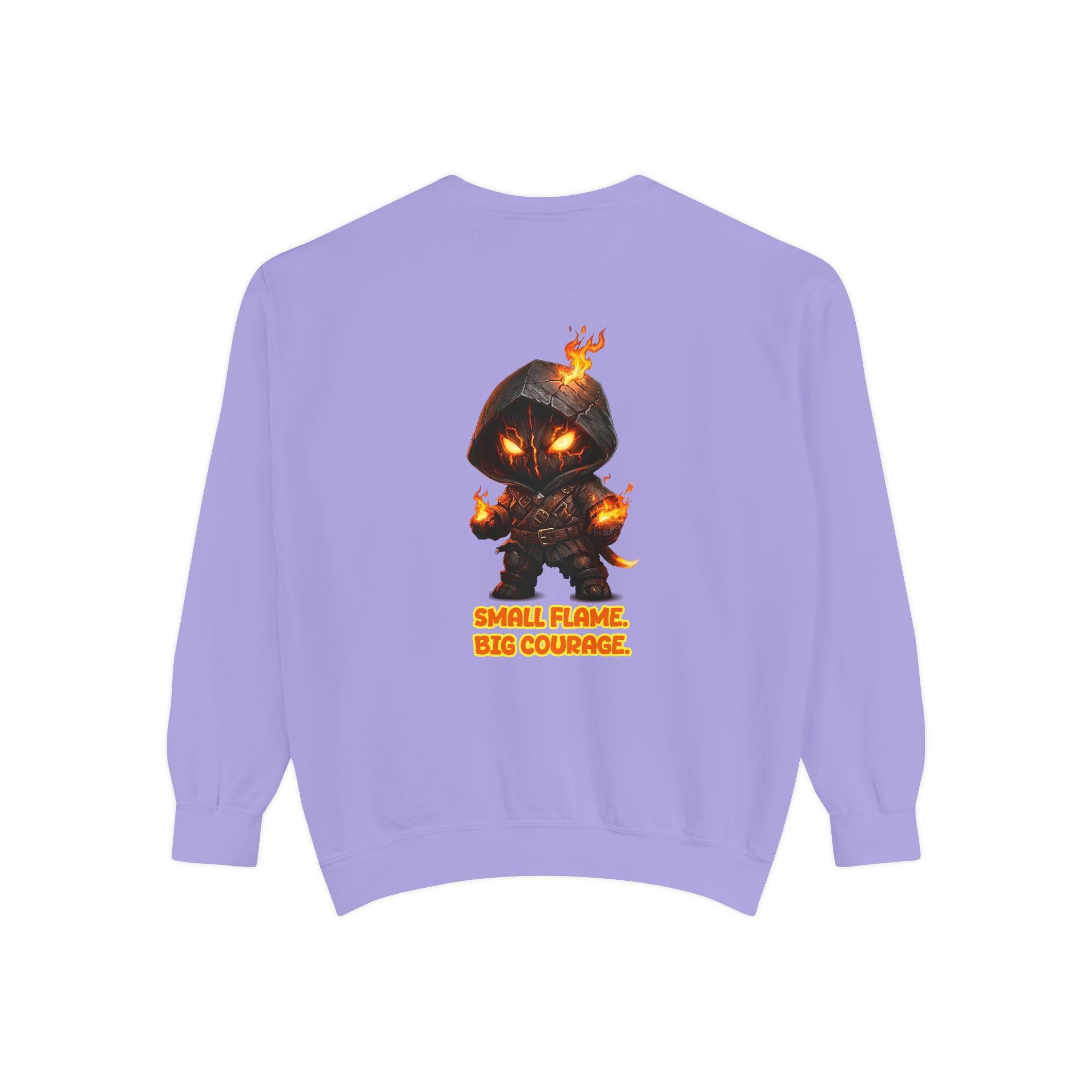 Embrace Your Demons Sweatshirt — Small Flame, Big Courage Graphic Crewneck