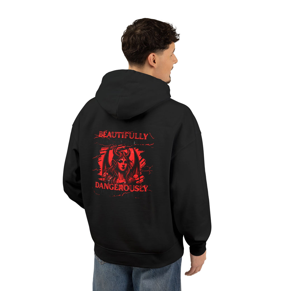 Embrace Your Demons Hoodie — 'Beautifully Dangerous' Graphic Organic Hoodie