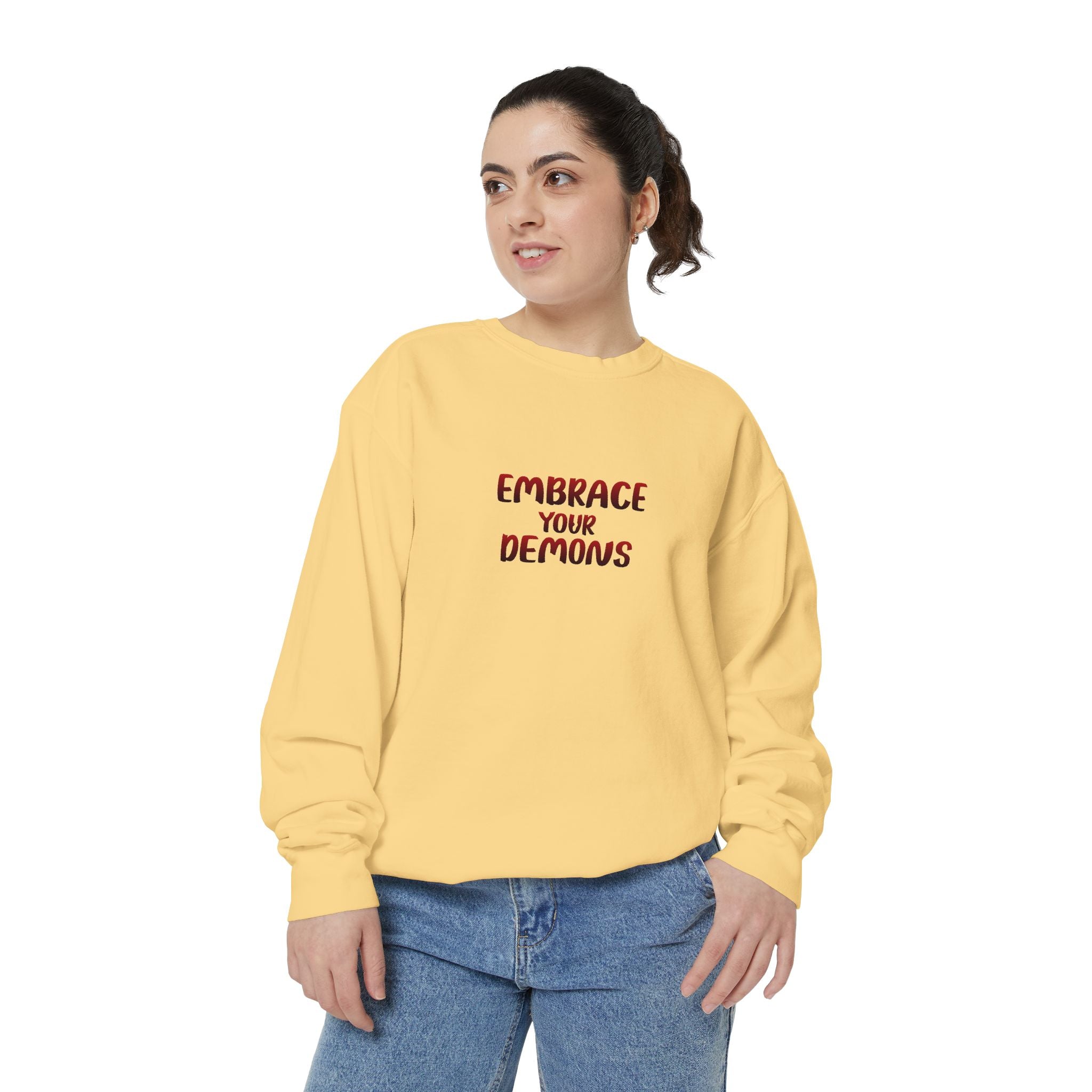 Embrace Your Demons Sweatshirt — Beautifully Dangerous Graphic Crewneck