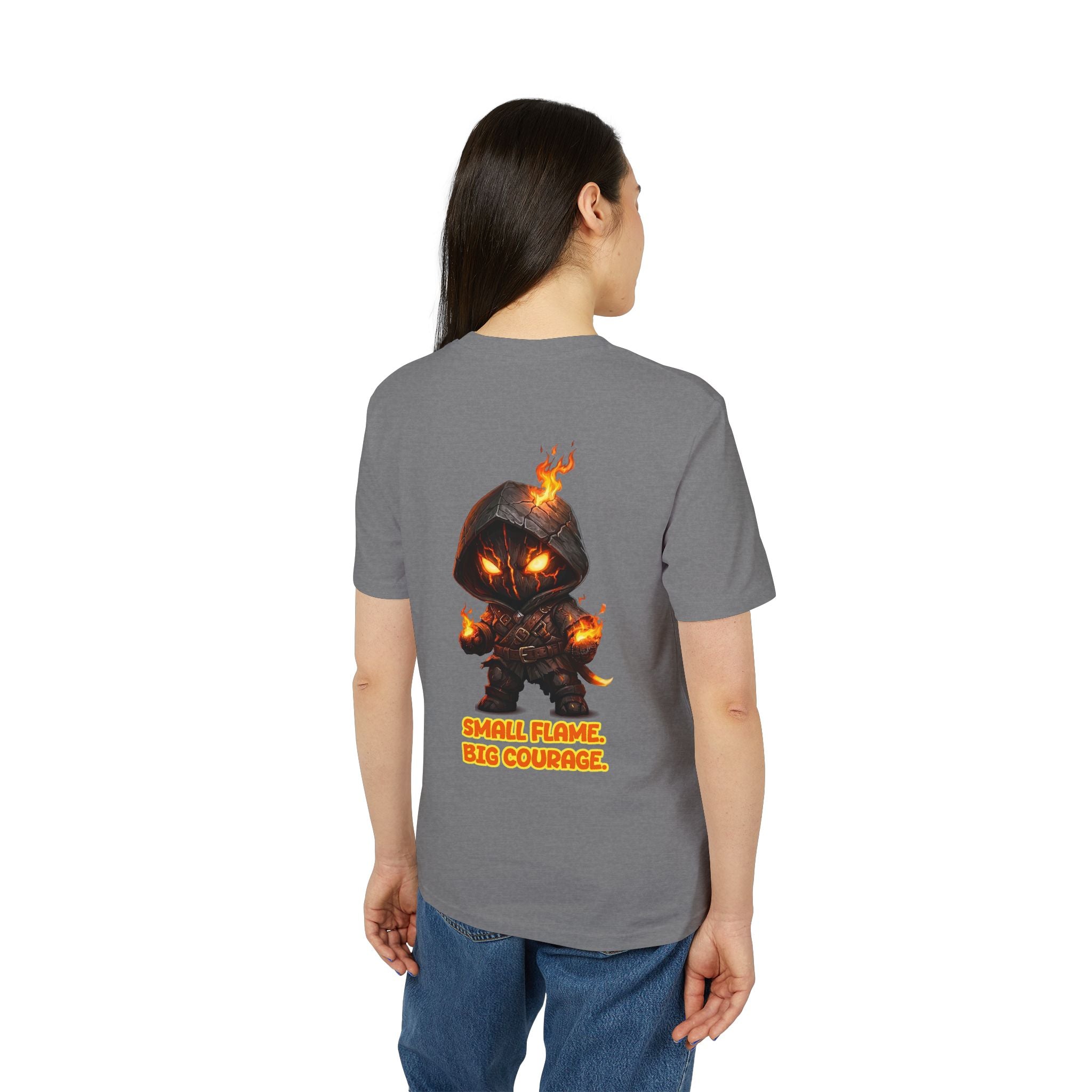 Embrace Your Demons T-Shirt — Small Flame Big Courage Graphic Tee