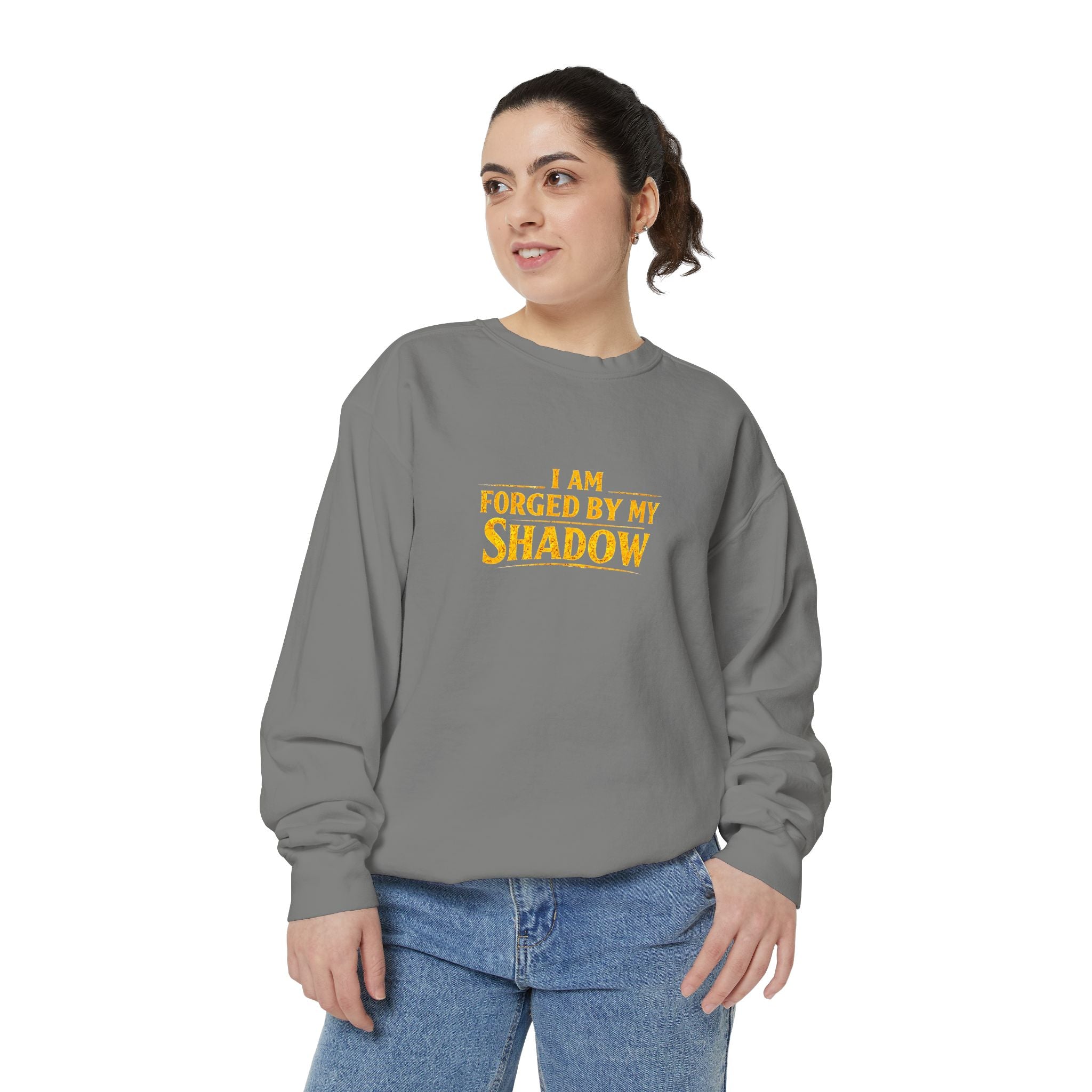 Forged by My Shadow Sweatshirt — Viking Warrior Graphic Crewneck