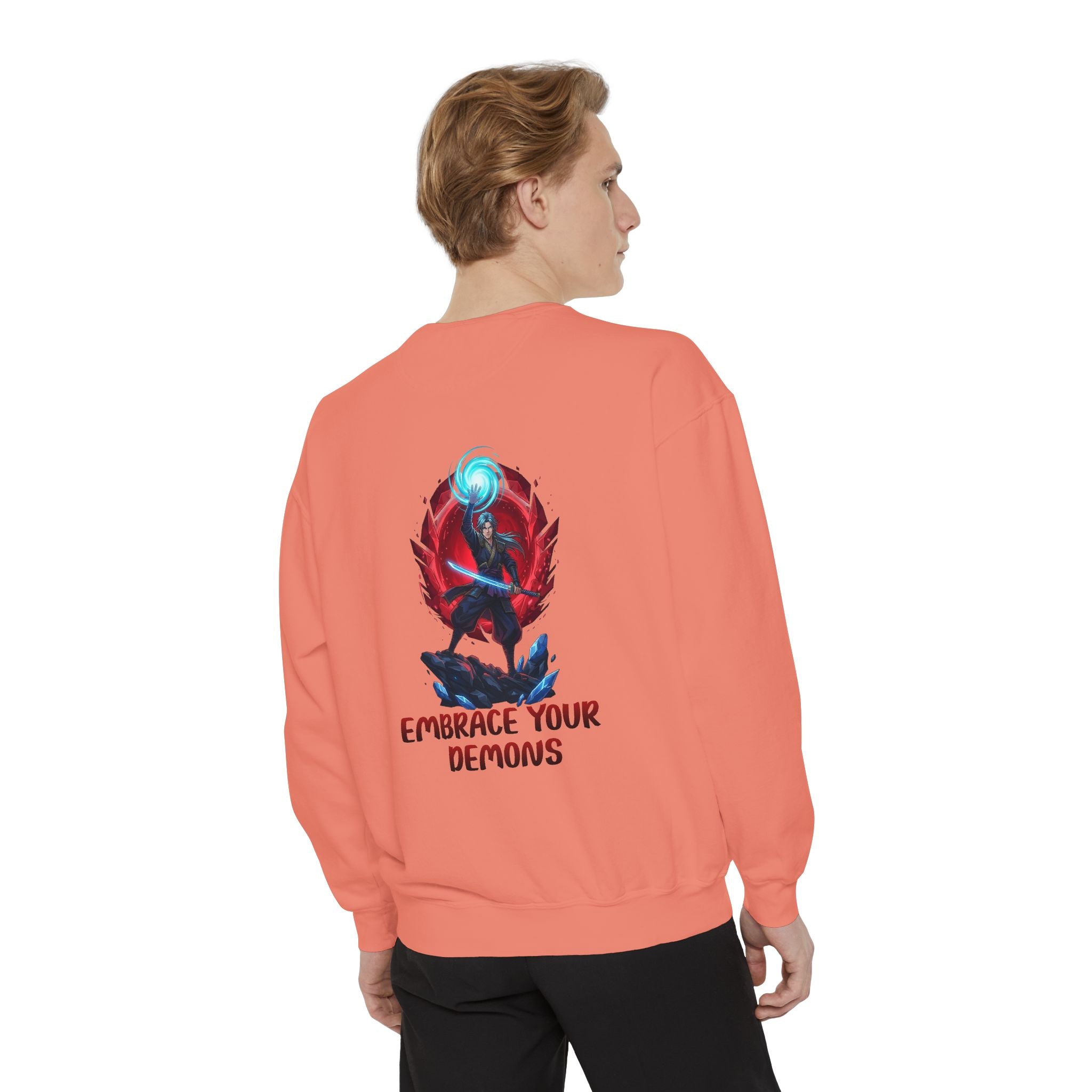 Embrace Your Demons Sweatshirt — Spiritual Fox Art Crewneck