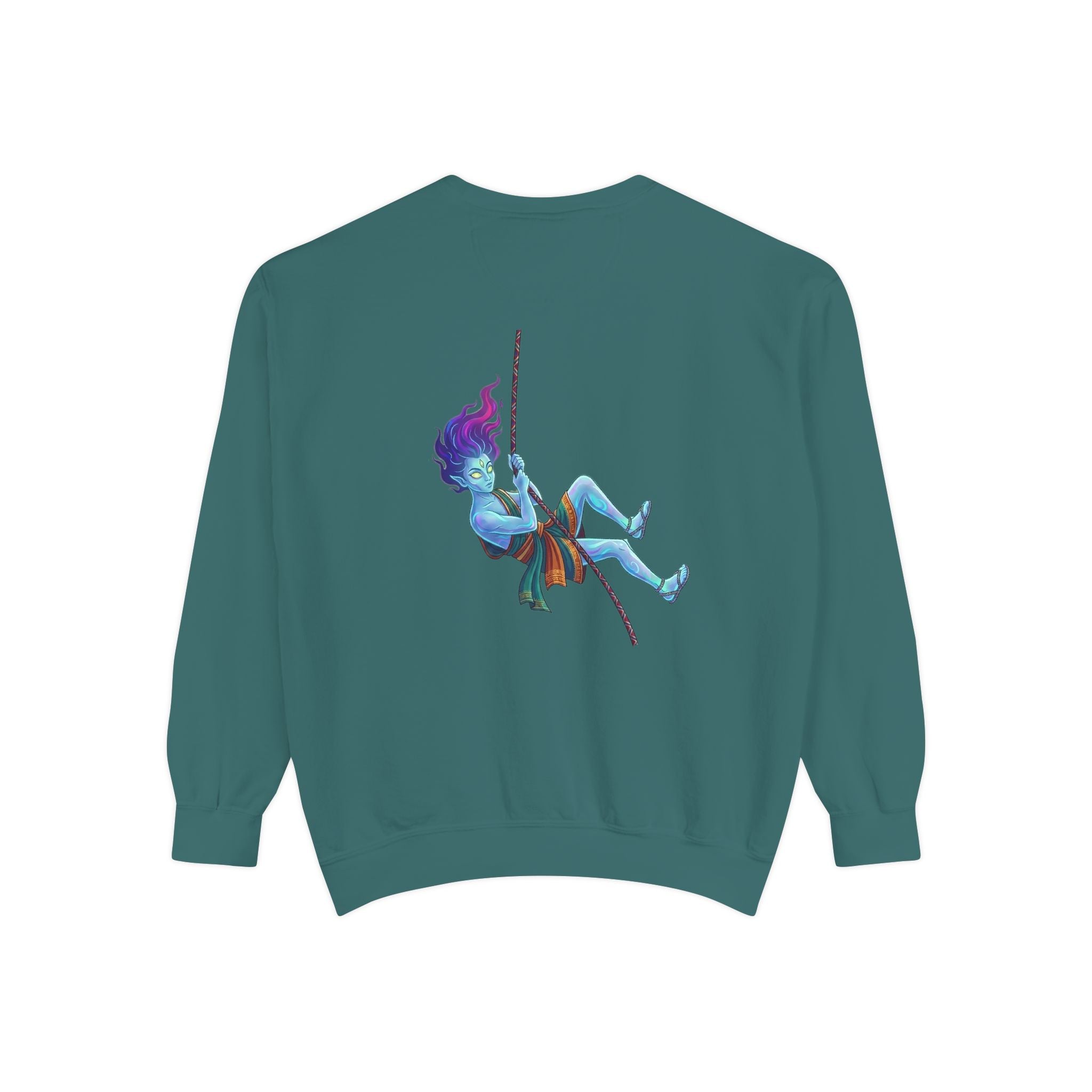 Sweatshirt — "Embrace Your Demons" Demon Climber Graphic Sweatshirt