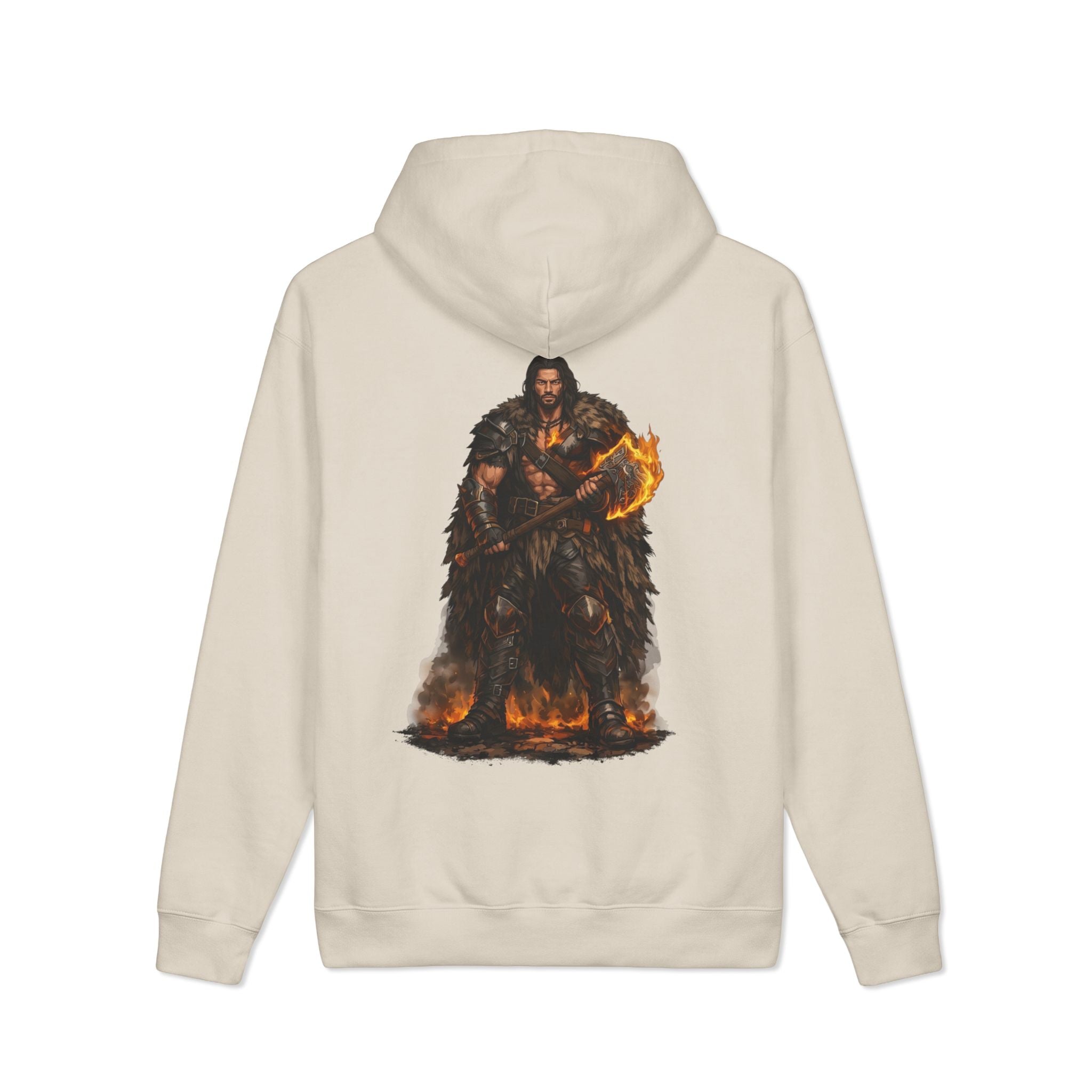 Embrace Your Demons Hoodie — Fiery Warrior Graphic Pullover