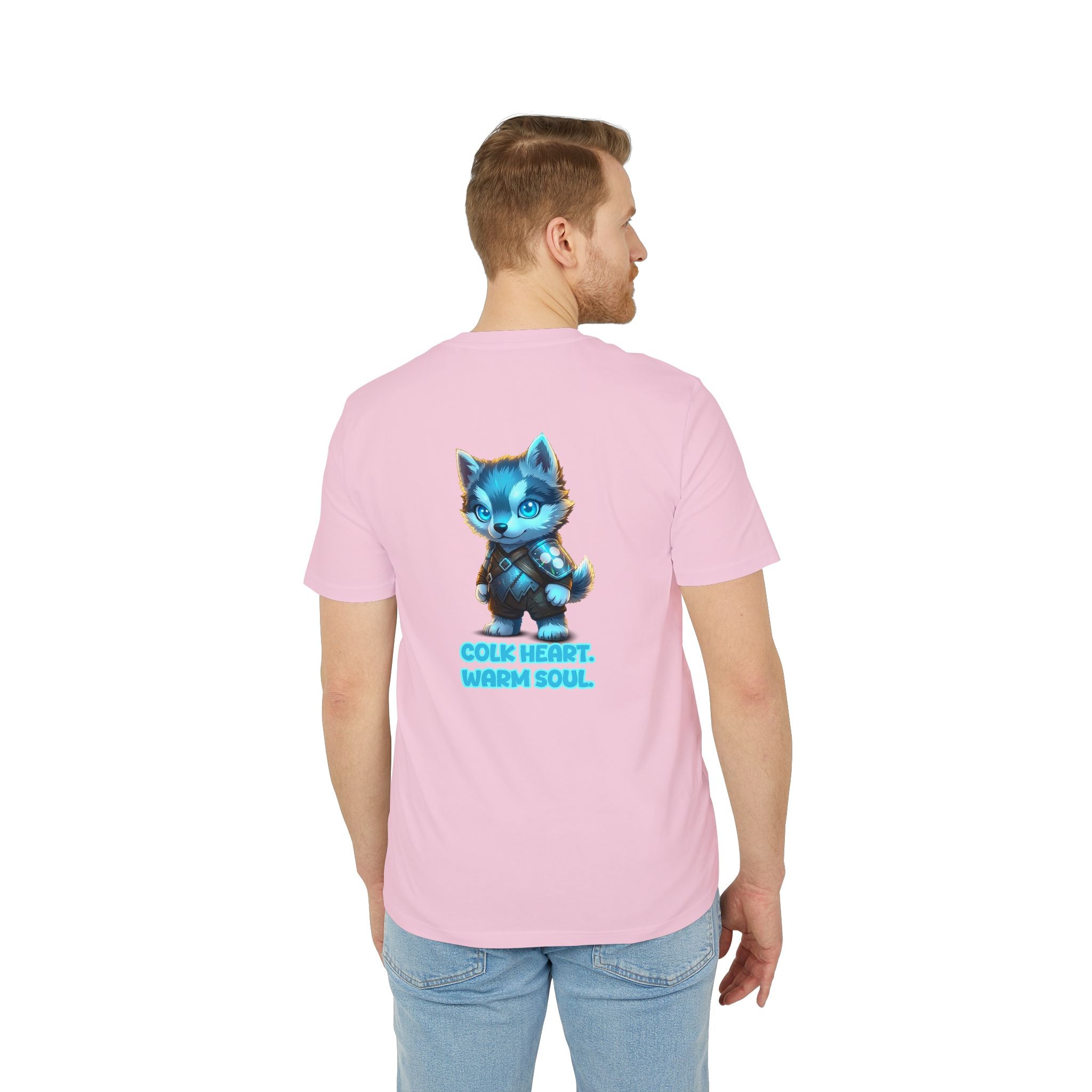 Embrace Your Demons T-Shirt — Cute Blue Fox 'Cold Heart, Warm Soul' Graphic Tee