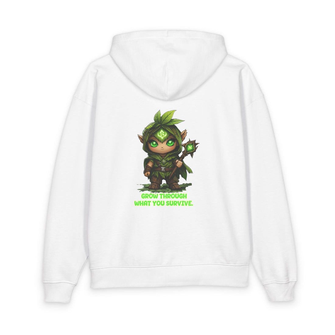 Embrace Your Demons Hoodie — Green Forest Creature Graphic Hoodie
