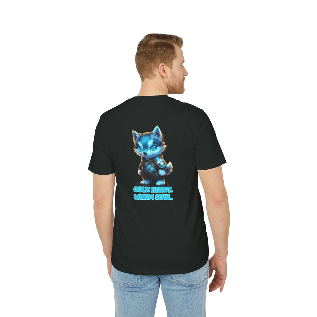 Embrace Your Demons T-Shirt — Cute Blue Fox 'Cold Heart, Warm Soul' Graphic Tee