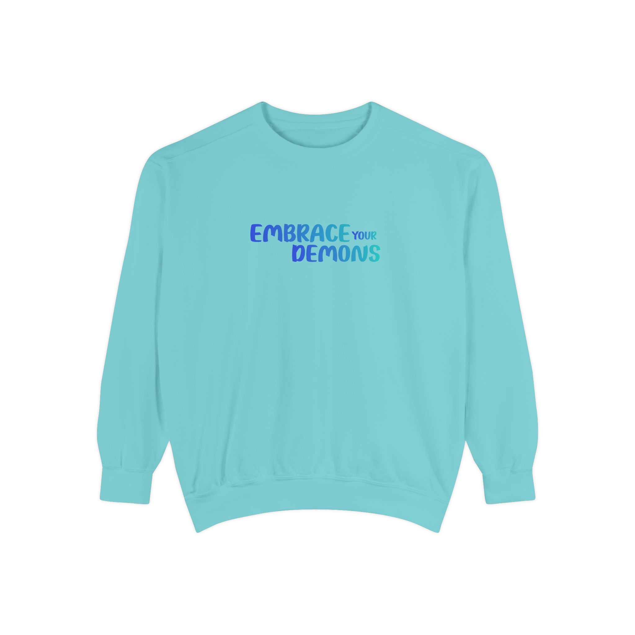 Sweatshirt — "Embrace Your Demons" Demon Climber Graphic Sweatshirt