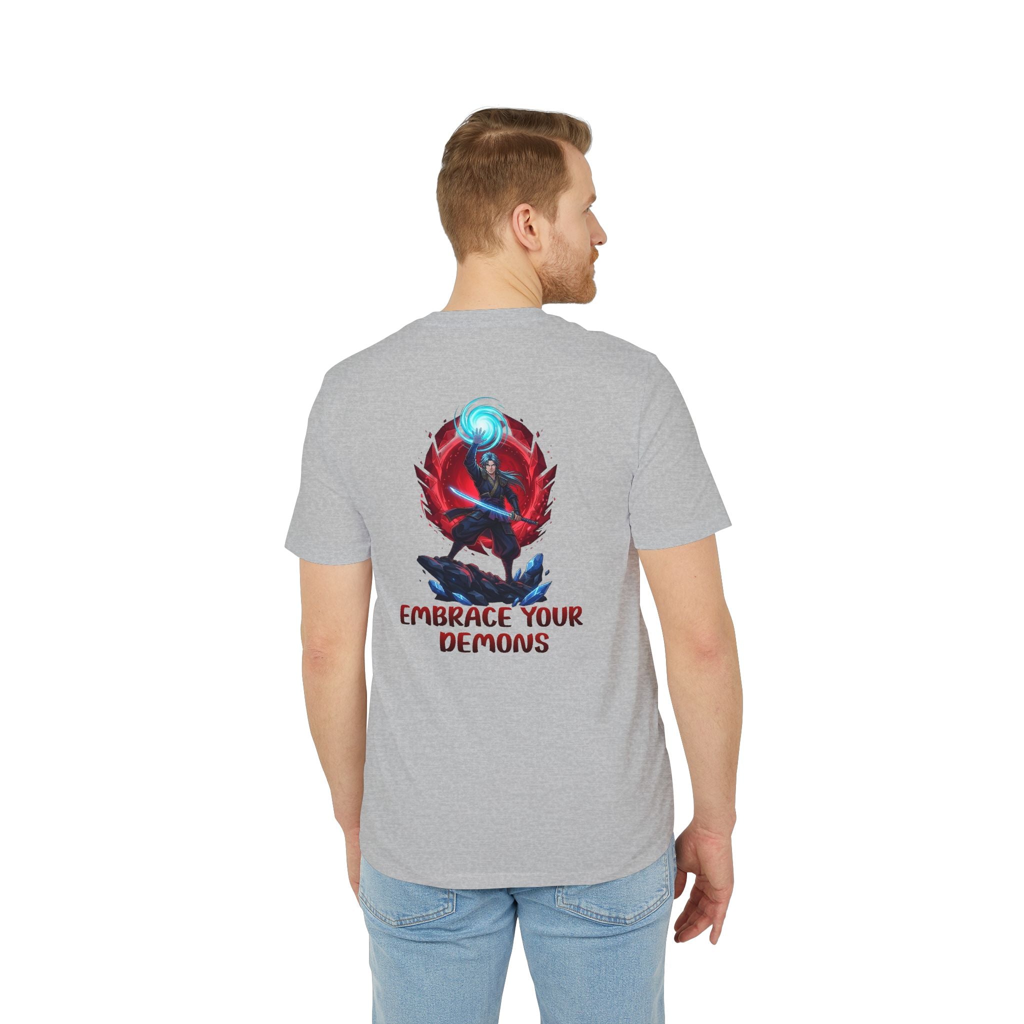 Embrace Your Demons T-Shirt — Gothic Demon Rider Graphic Tee