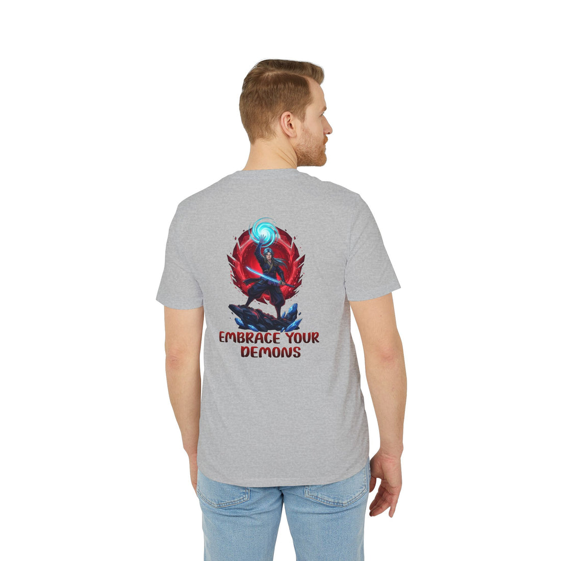Embrace Your Demons T-Shirt — Gothic Demon Rider Graphic Tee