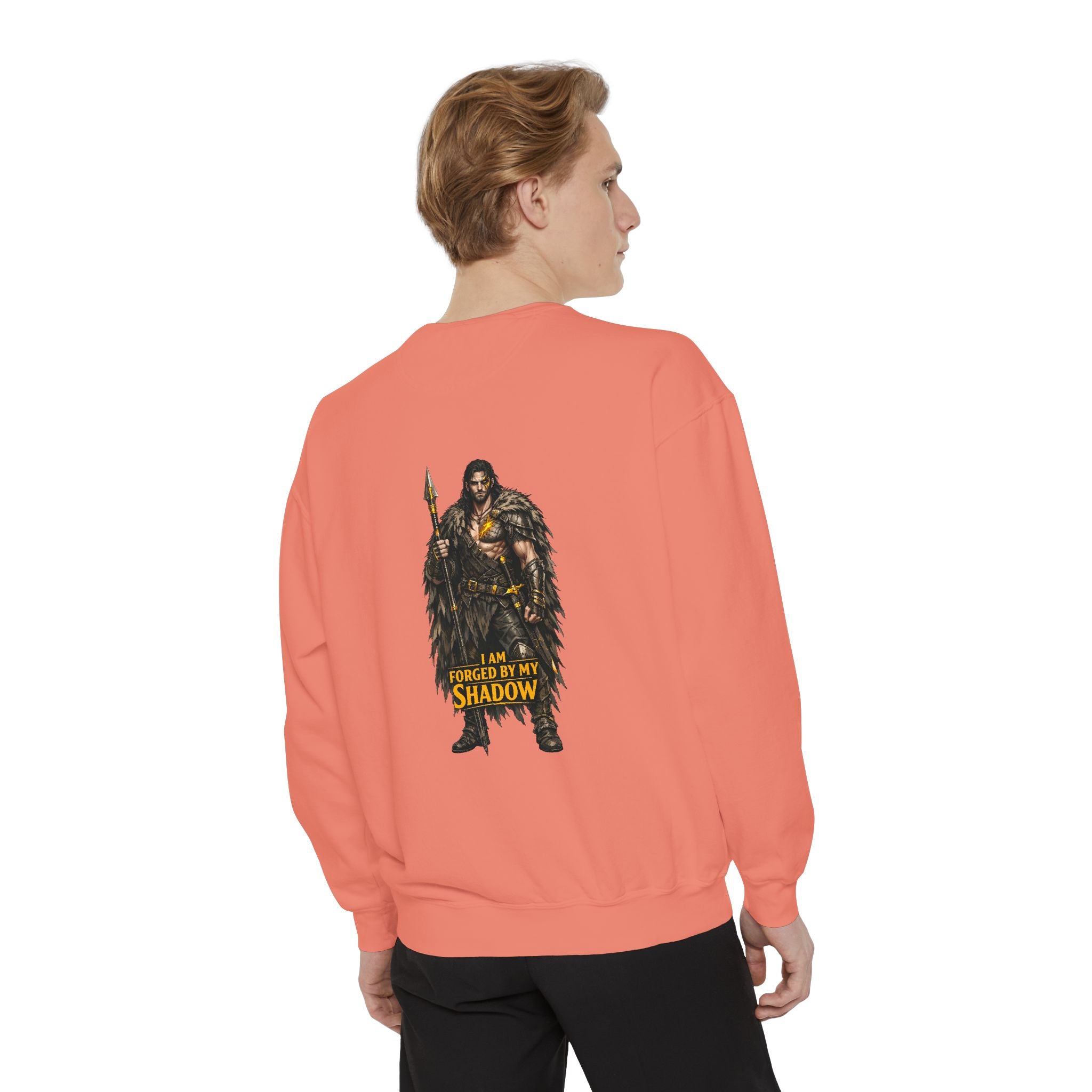 Forged by My Shadow Sweatshirt — Viking Warrior Graphic Crewneck