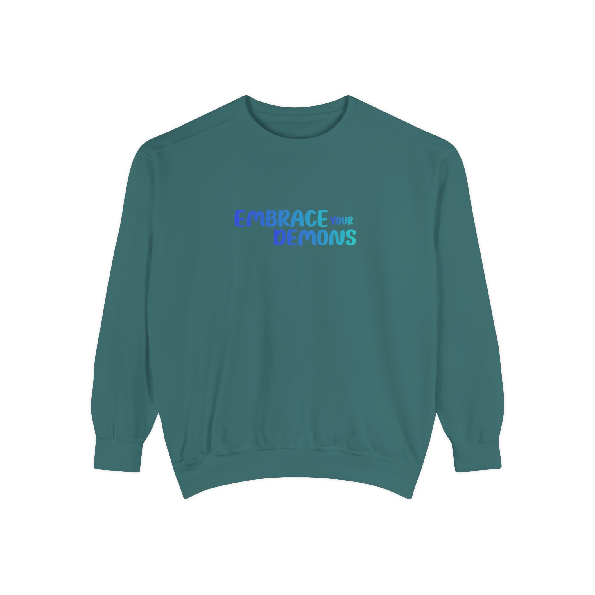 Sweatshirt — "Embrace Your Demons" Demon Climber Graphic Sweatshirt