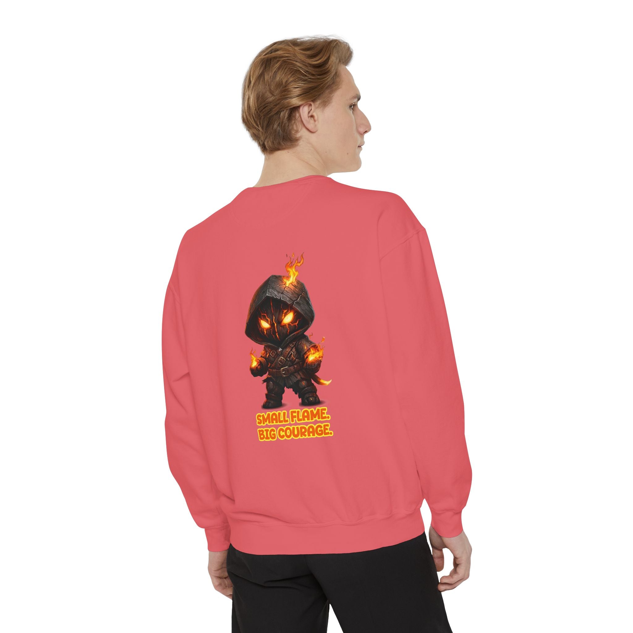 Embrace Your Demons Sweatshirt — Small Flame, Big Courage Graphic Crewneck