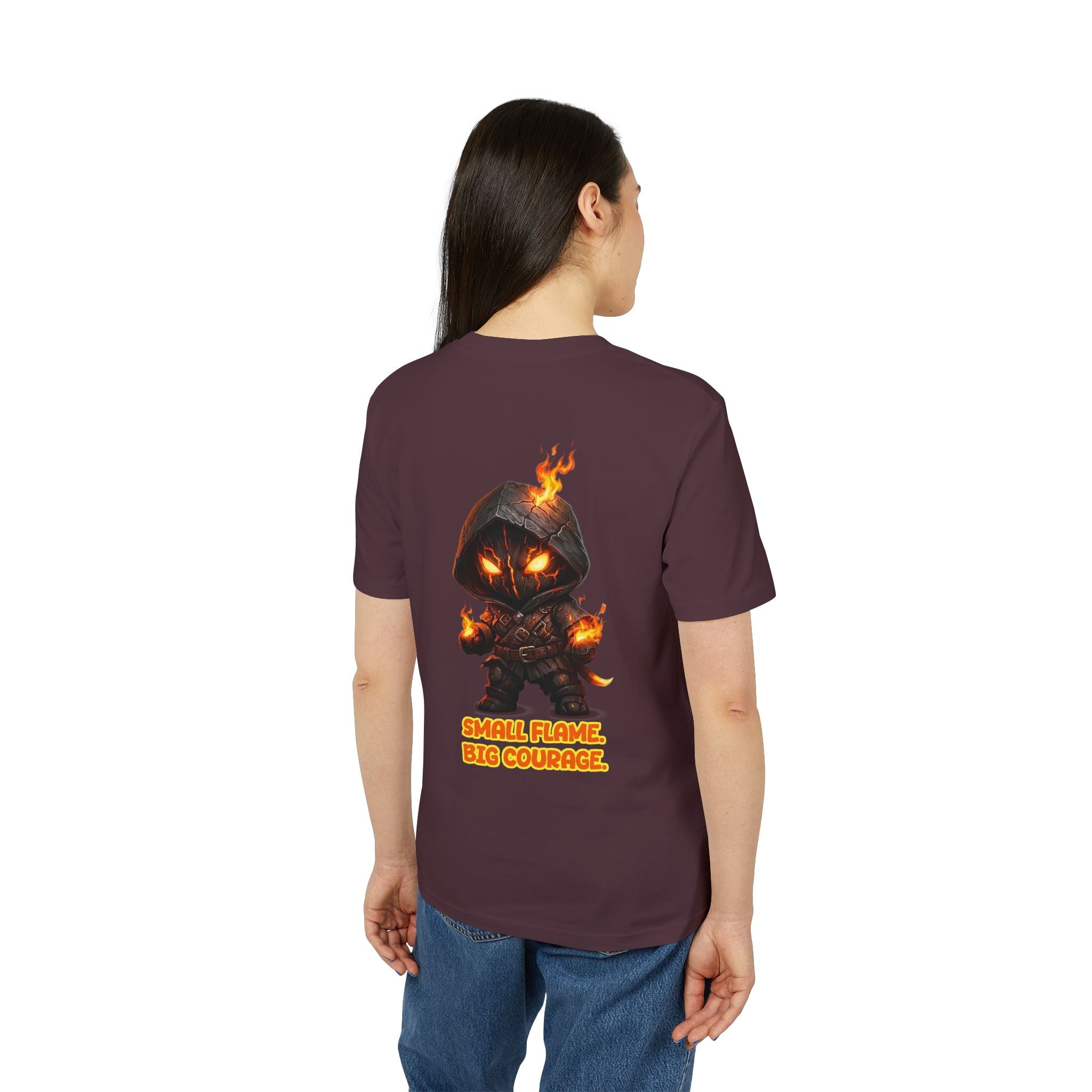 Embrace Your Demons T-Shirt — Small Flame Big Courage Graphic Tee